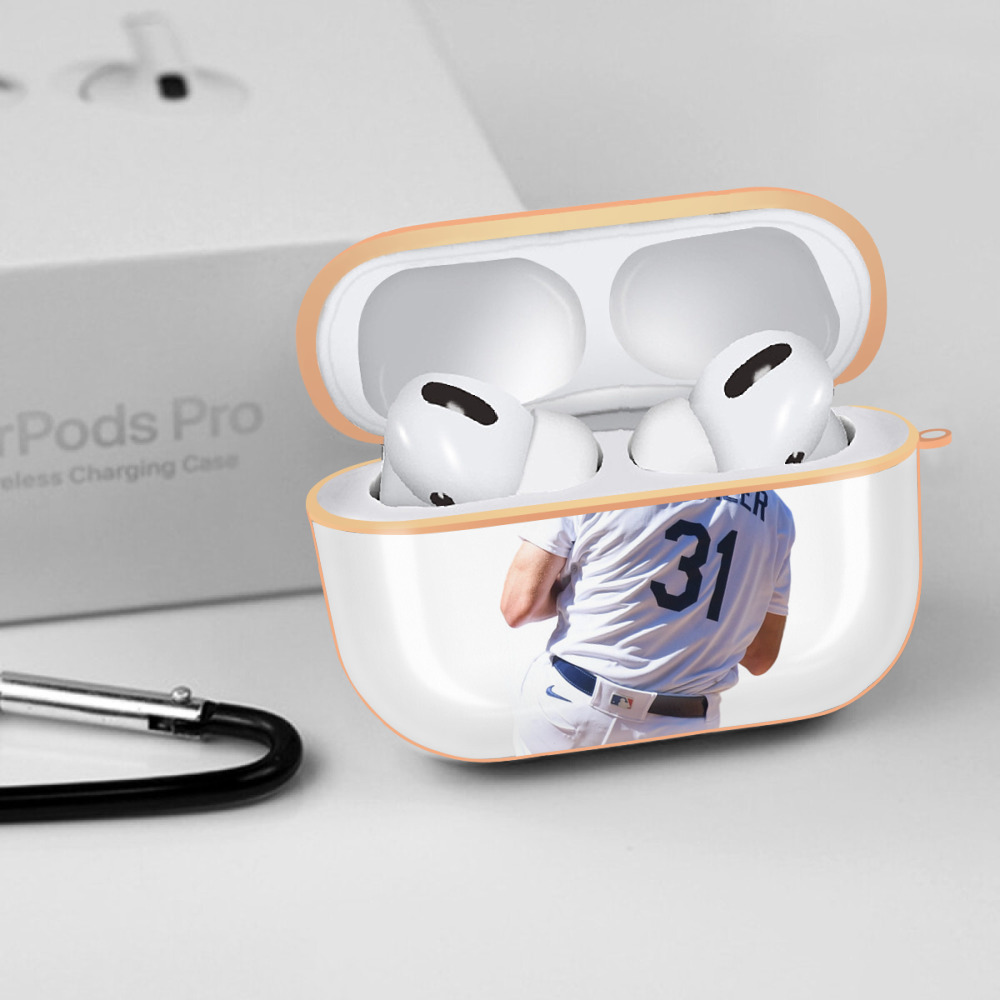  AirPods Pro Protective Case Rose Gold, Flexible PC Material, Precise Fit, Anti-Slip Cover, Full Protection, Fingerprint Resistant, Washable With Keychain