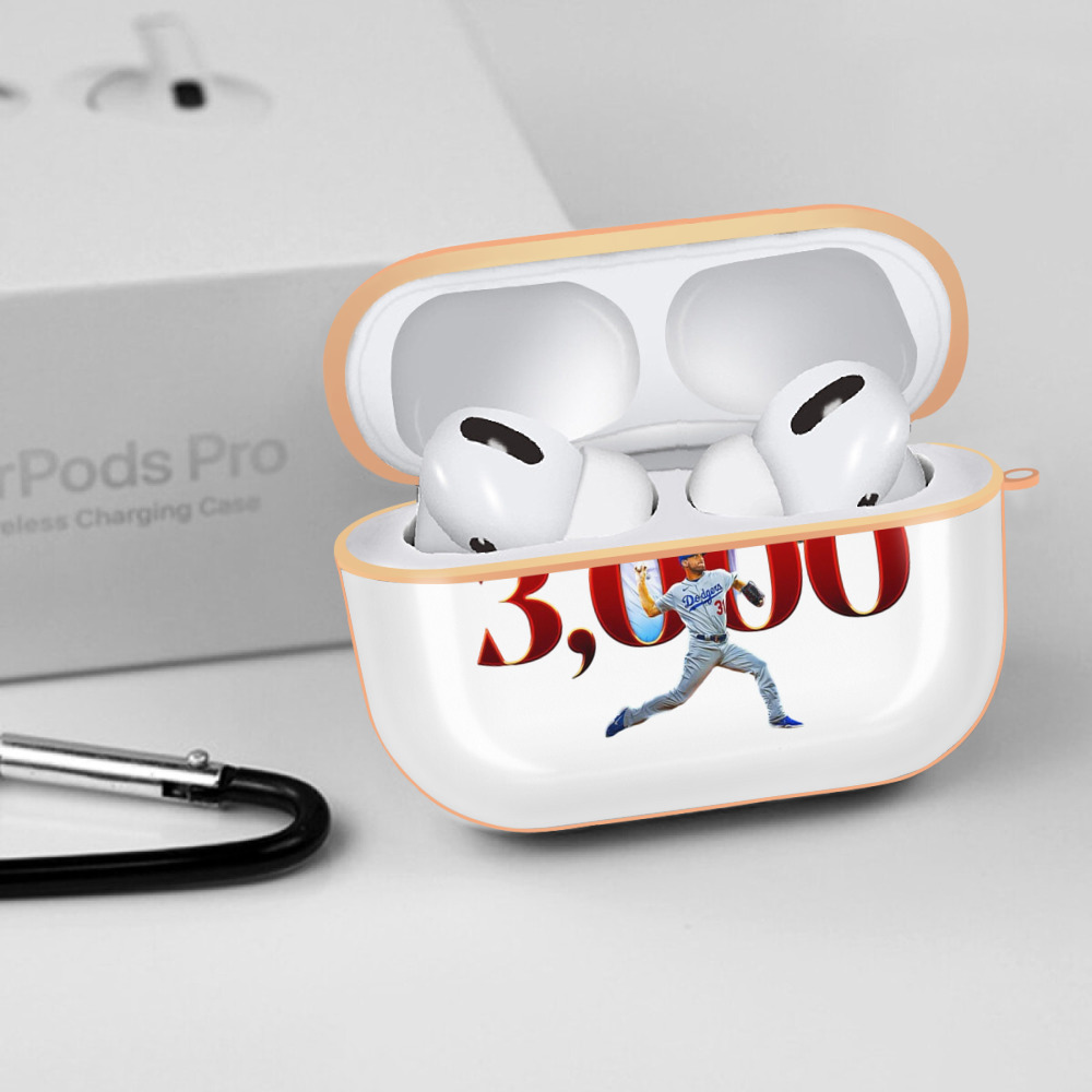  AirPods Pro Protective Case Rose Gold, Flexible PC Material, Precise Fit, Anti-Slip Cover, Full Protection, Fingerprint Resistant, Washable With Keychain