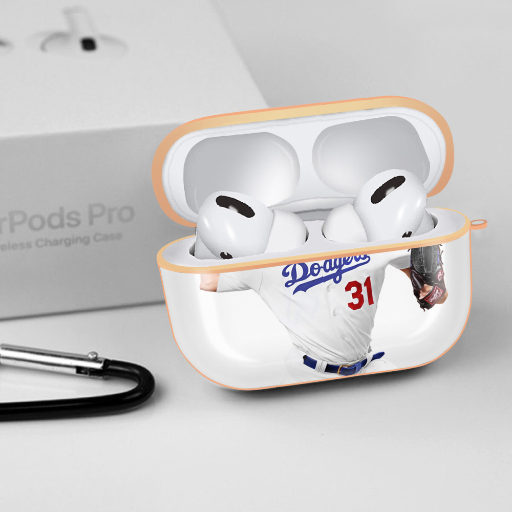  AirPods Pro Protective Case Rose Gold, Flexible PC Material, Precise Fit, Anti-Slip Cover, Full Protection, Fingerprint Resistant, Washable With Keychain