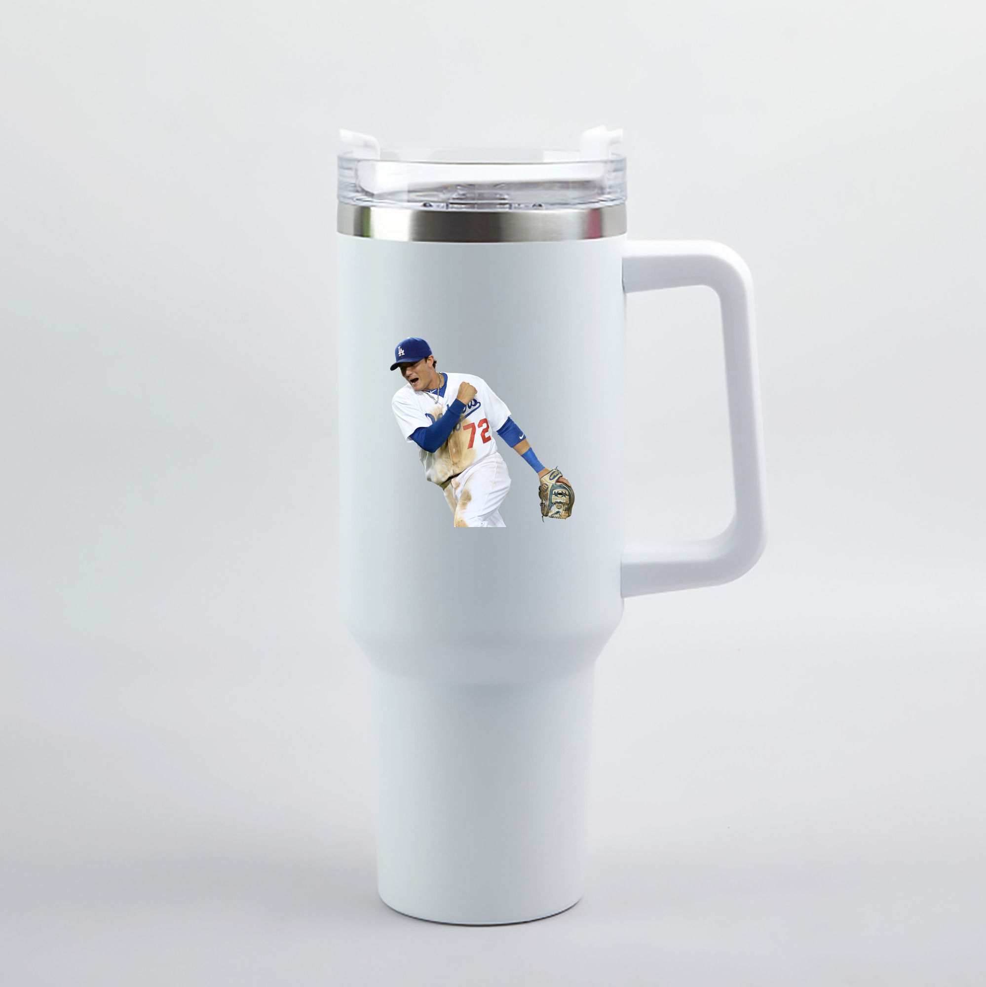  40oz Handle Car Tumbler – Durable Stainless Steel Travel Mug With UV Print – Double Wall Insulated, Fits Most Car Cup Holders