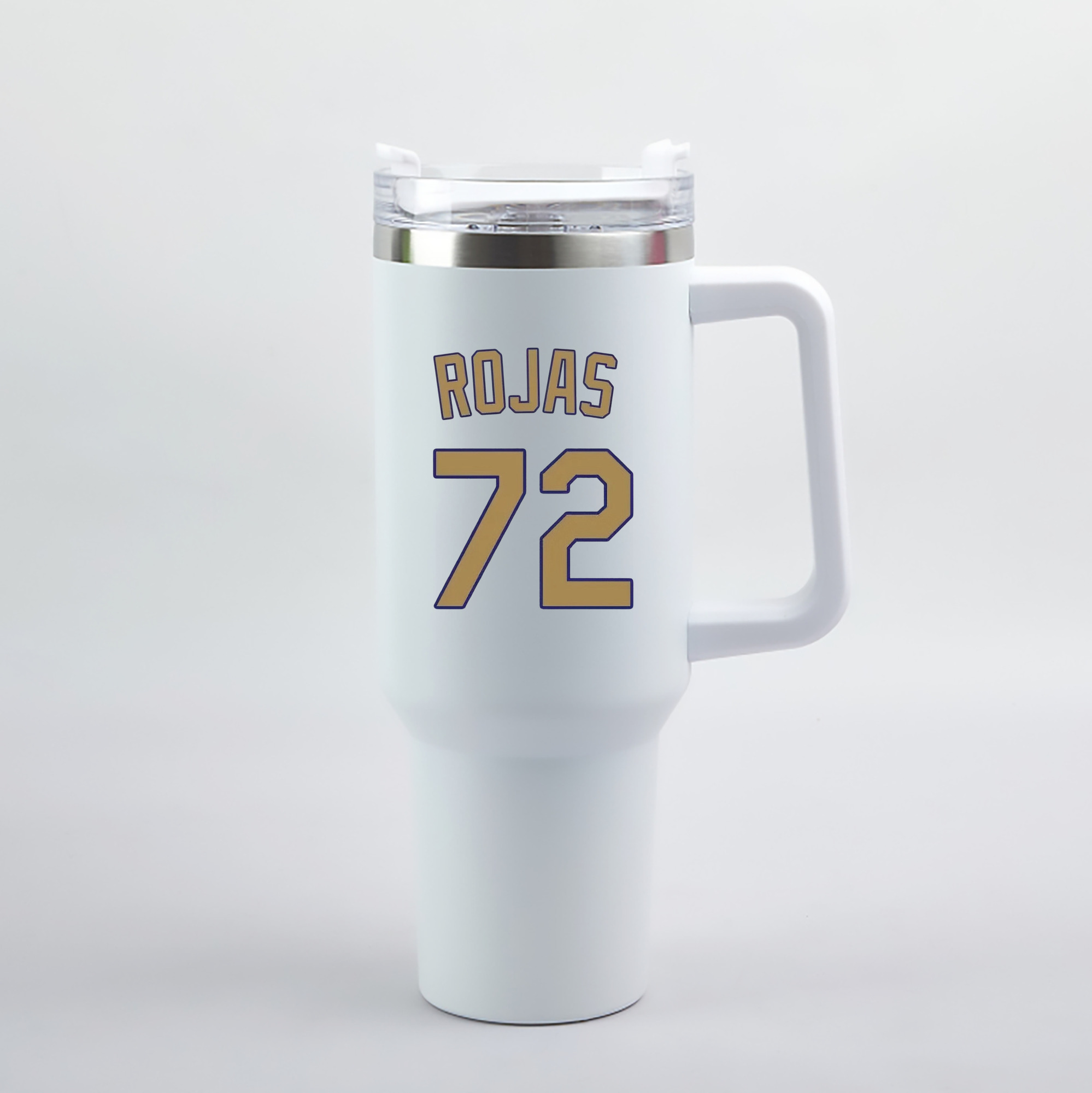  40oz Handle Car Tumbler – Durable Stainless Steel Travel Mug With UV Print – Double Wall Insulated, Fits Most Car Cup Holders