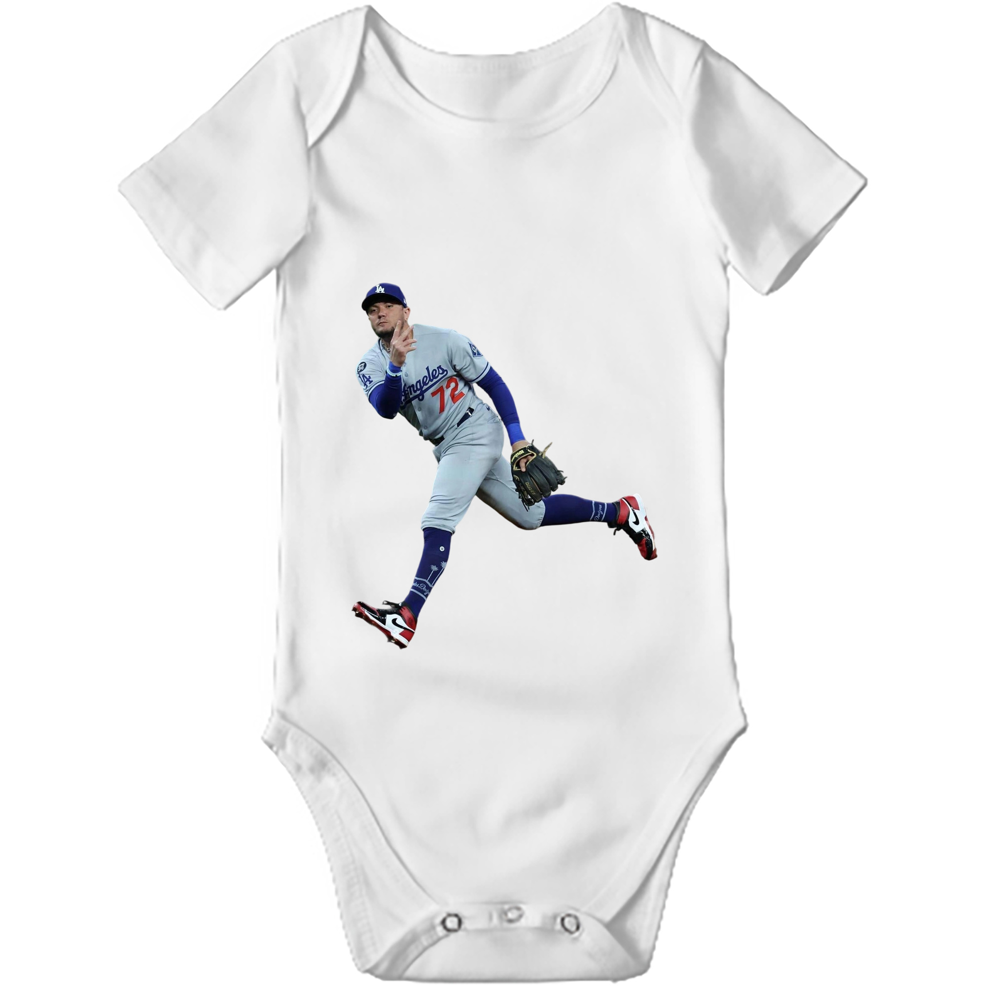  Baby Short Sleeve Romper – 100% Cotton Soft & Breathable Digital Print Onesie With Easy Snap Closure And Envelope Shoulder – Comfortable For Daily Wear & Travel