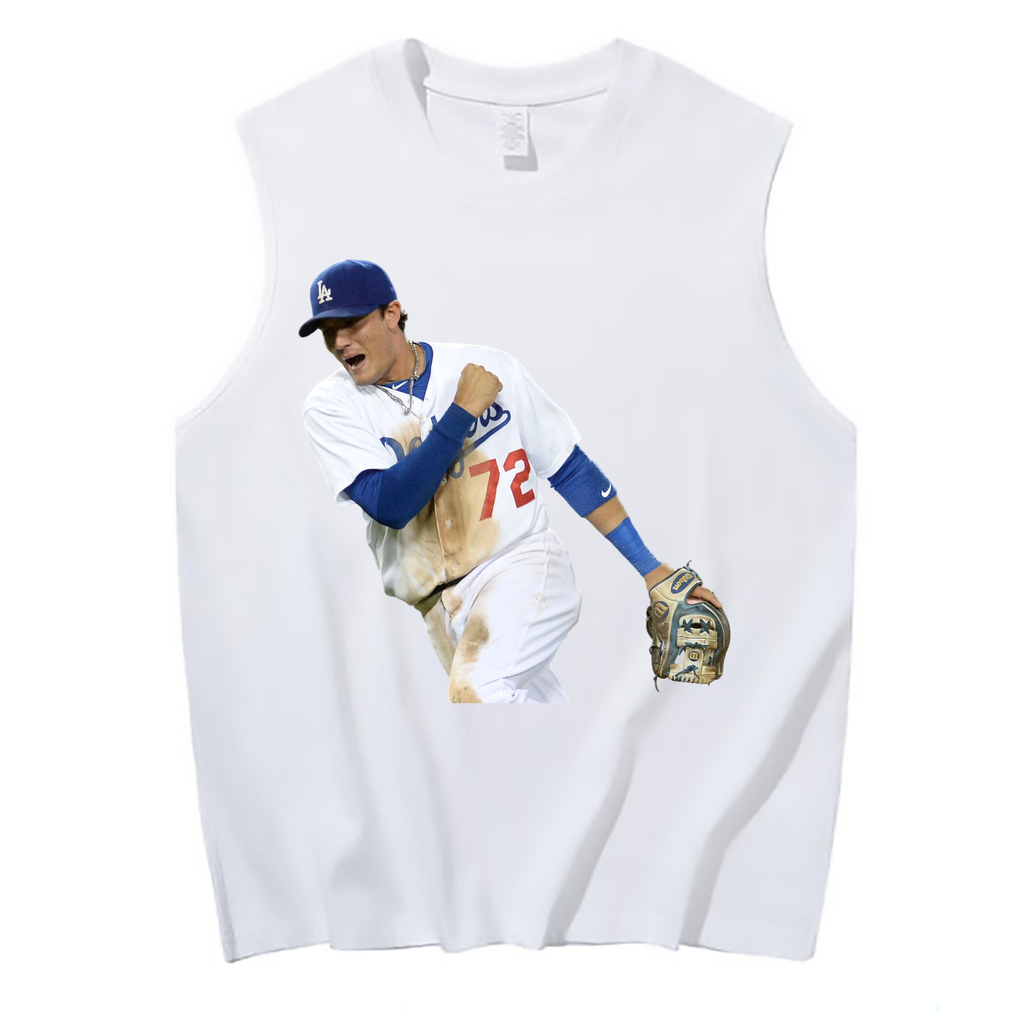  210g Combed Cotton Tank Top With Front Heat Transfer Print – Soft, Lightweight, Fitted Design – Stylish & Comfortable Casual Wear For Sports & Everyday Use