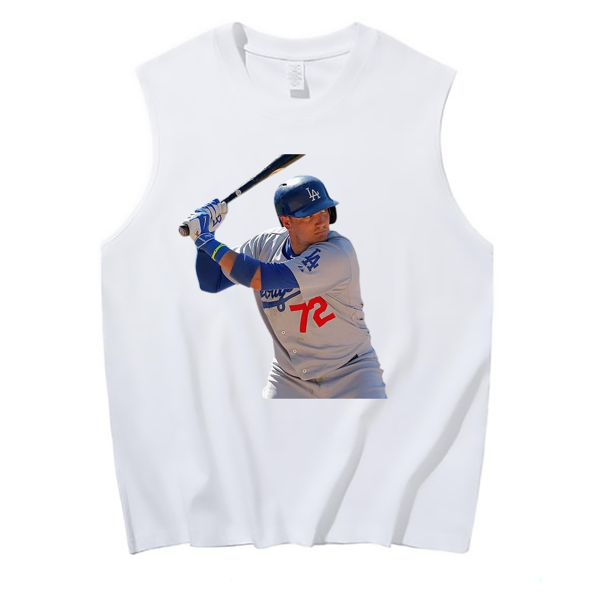  210g Combed Cotton Tank Top With Front Heat Transfer Print – Soft, Lightweight, Fitted Design – Stylish & Comfortable Casual Wear For Sports & Everyday Use