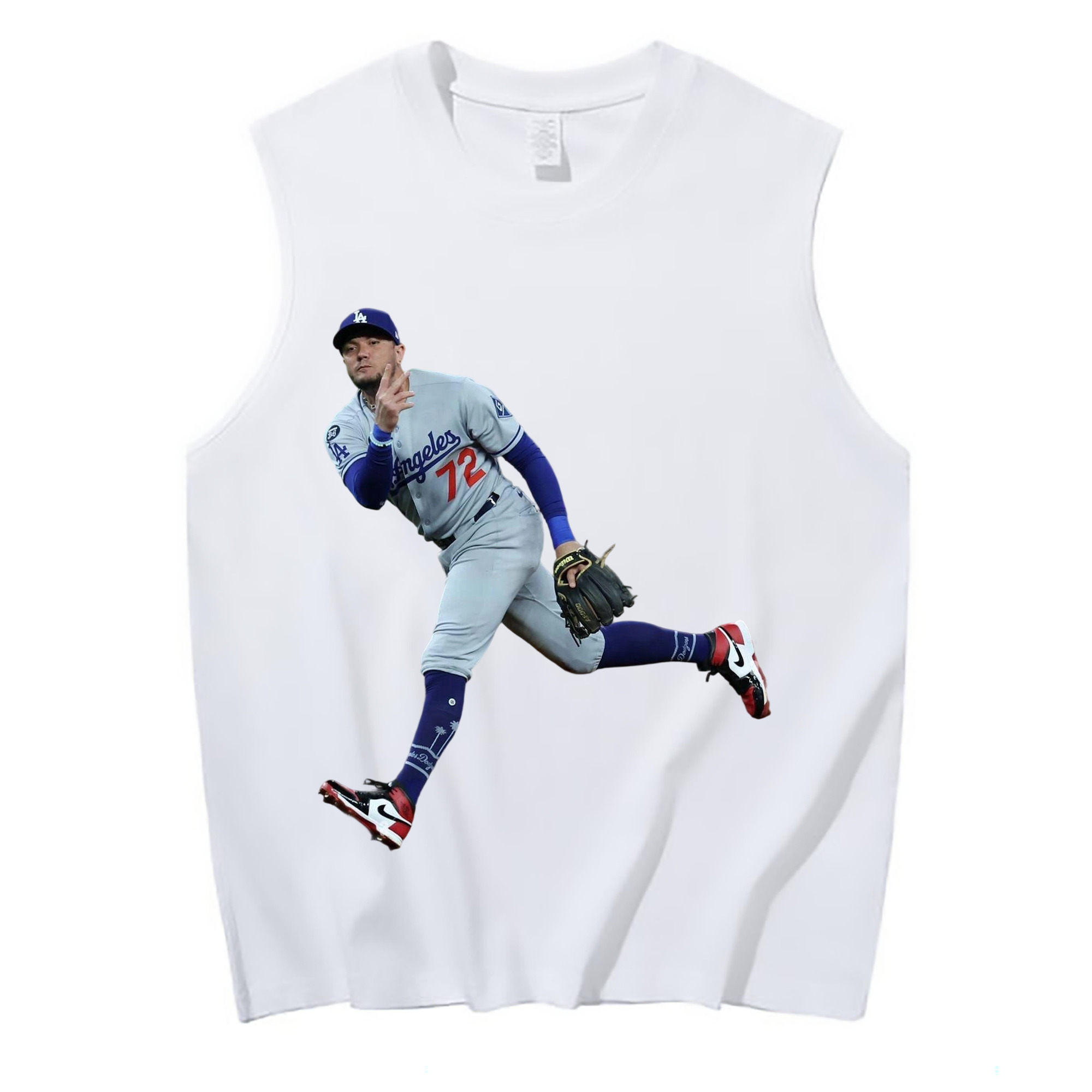  210g Combed Cotton Tank Top With Front Heat Transfer Print – Soft, Lightweight, Fitted Design – Stylish & Comfortable Casual Wear For Sports & Everyday Use