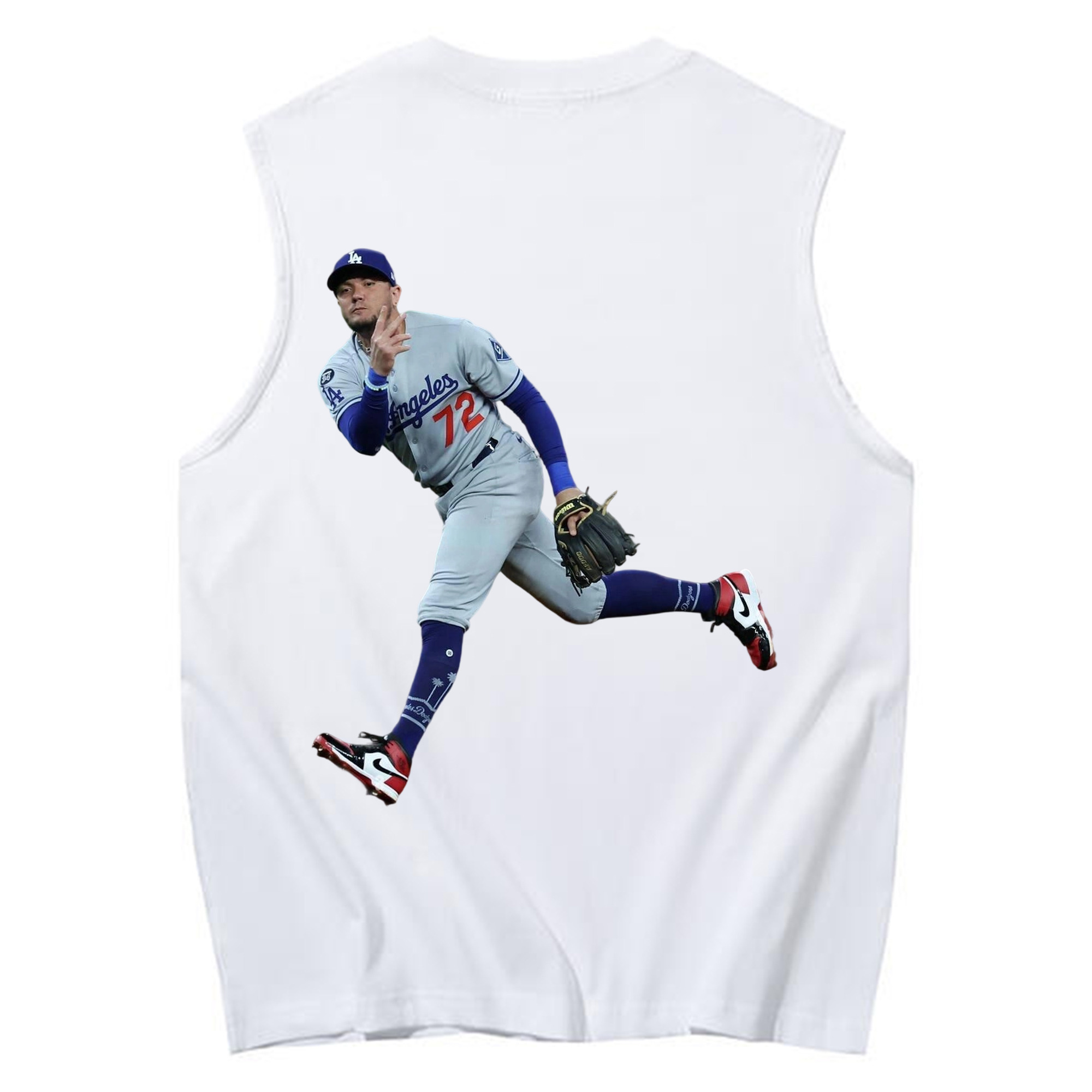  230g Pure Cotton Tank Top With Back Heat Transfer Print – Soft, Lightweight, Fitted Design – Stylish & Comfortable Casual Wear For Sports & Everyday Use