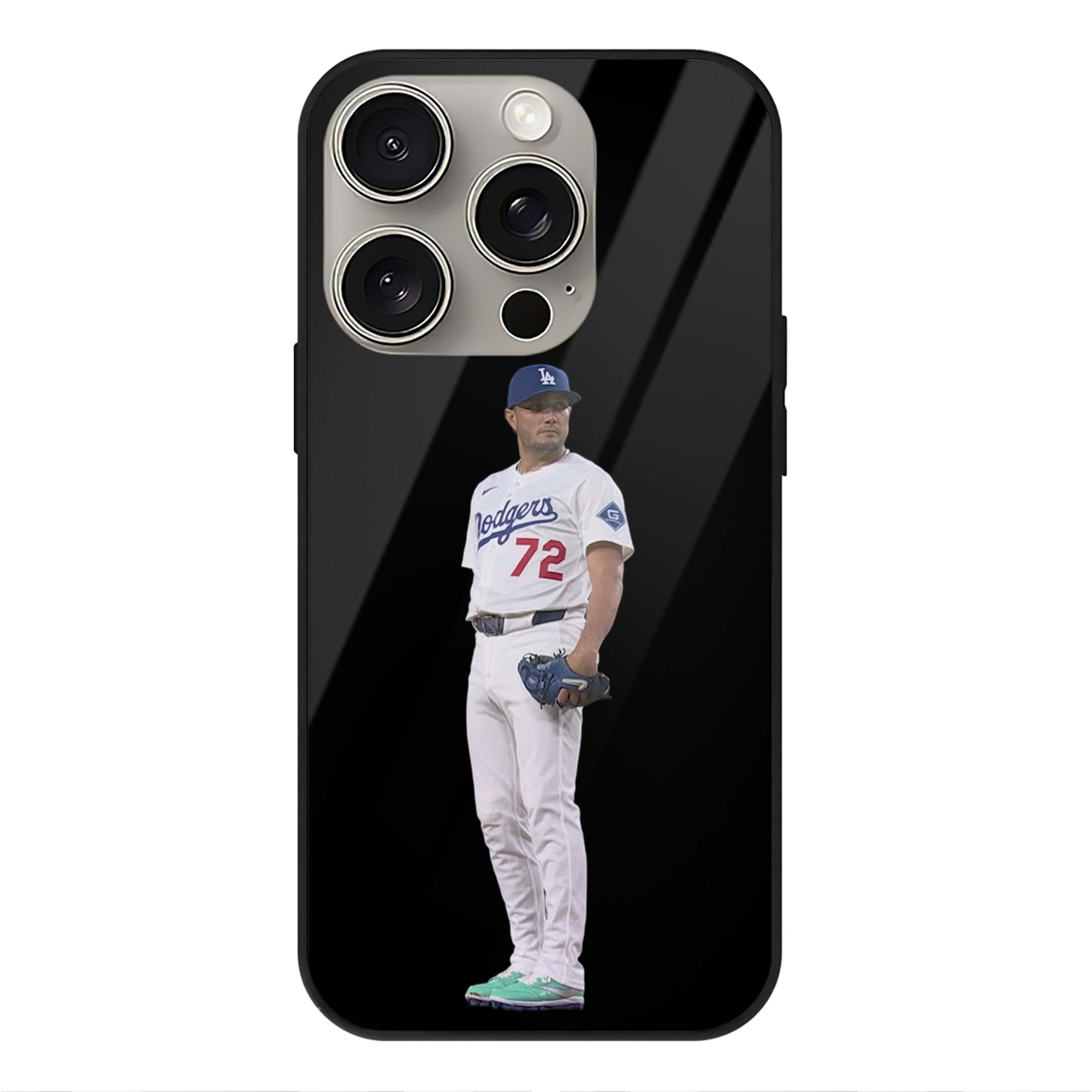  IPhone 15 Pro Mirror Phone Case – UV Printed Glass + TPU – Scratch-Resistant, Wireless Charging Compatible, Precise Fit & Stylish Design