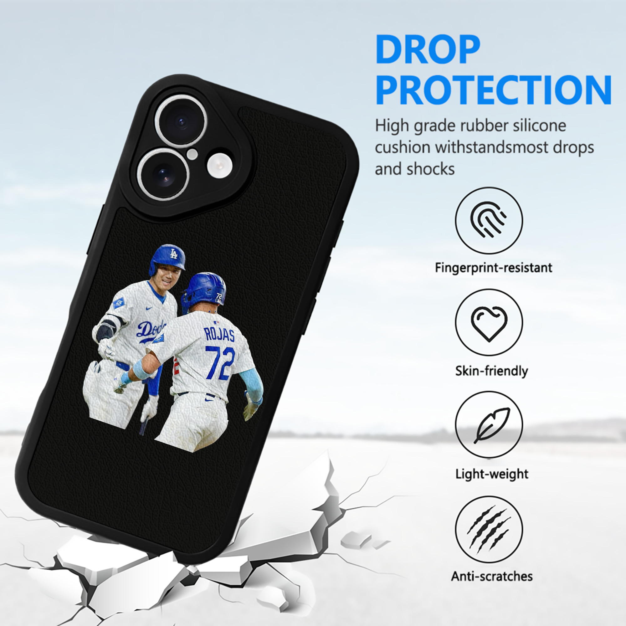  IPhone 16 Silicone Leather Case – UV Print, Lambskin Texture – Perfect Fit, Wireless Charging Compatible, Scratch Resistant, Precise Cutouts – Stylish Protection For IPhone 16