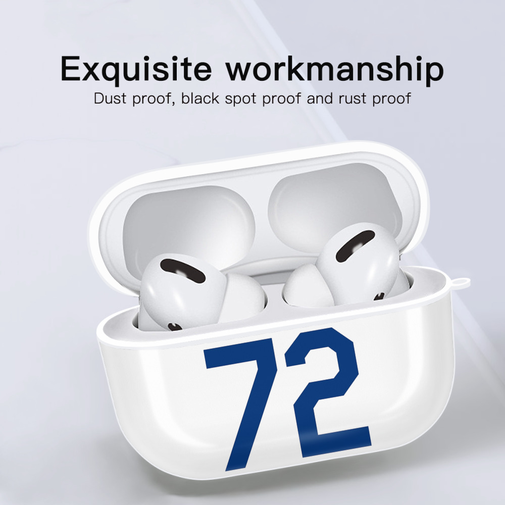  AirPods Pro Hard Case White With Keychain, Durable Flexible PC, Precise Cutouts, Anti-Fingerprint, Yellowing & Scratch Resistant, Full Protection, Washable