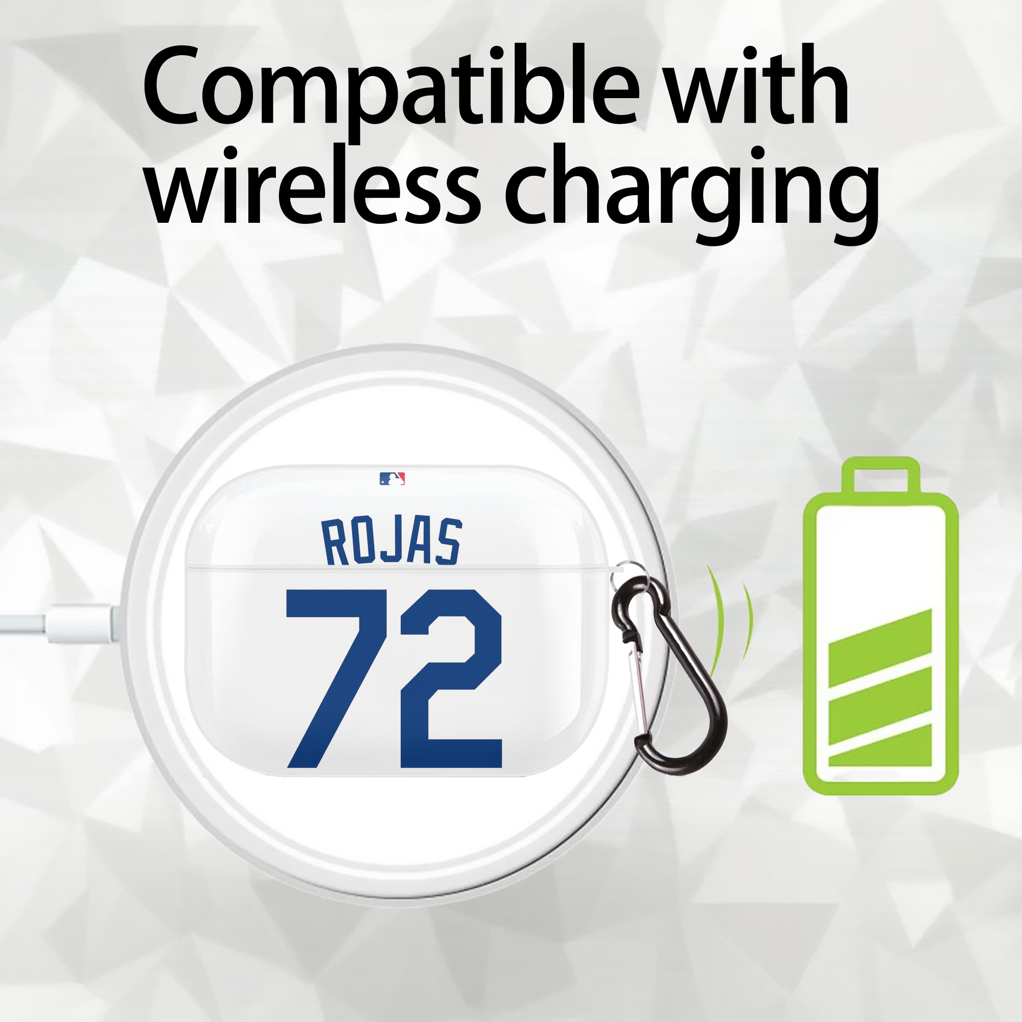  AirPods Pro Hard Case White With Keychain, Durable Flexible PC, Precise Cutouts, Anti-Fingerprint, Yellowing & Scratch Resistant, Full Protection, Washable