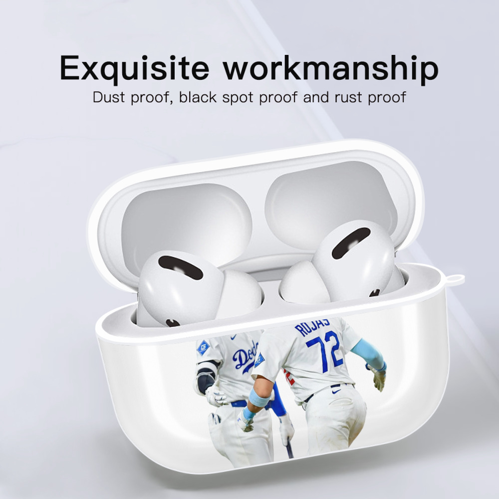  AirPods Pro Hard Case White With Keychain, Durable Flexible PC, Precise Cutouts, Anti-Fingerprint, Yellowing & Scratch Resistant, Full Protection, Washable