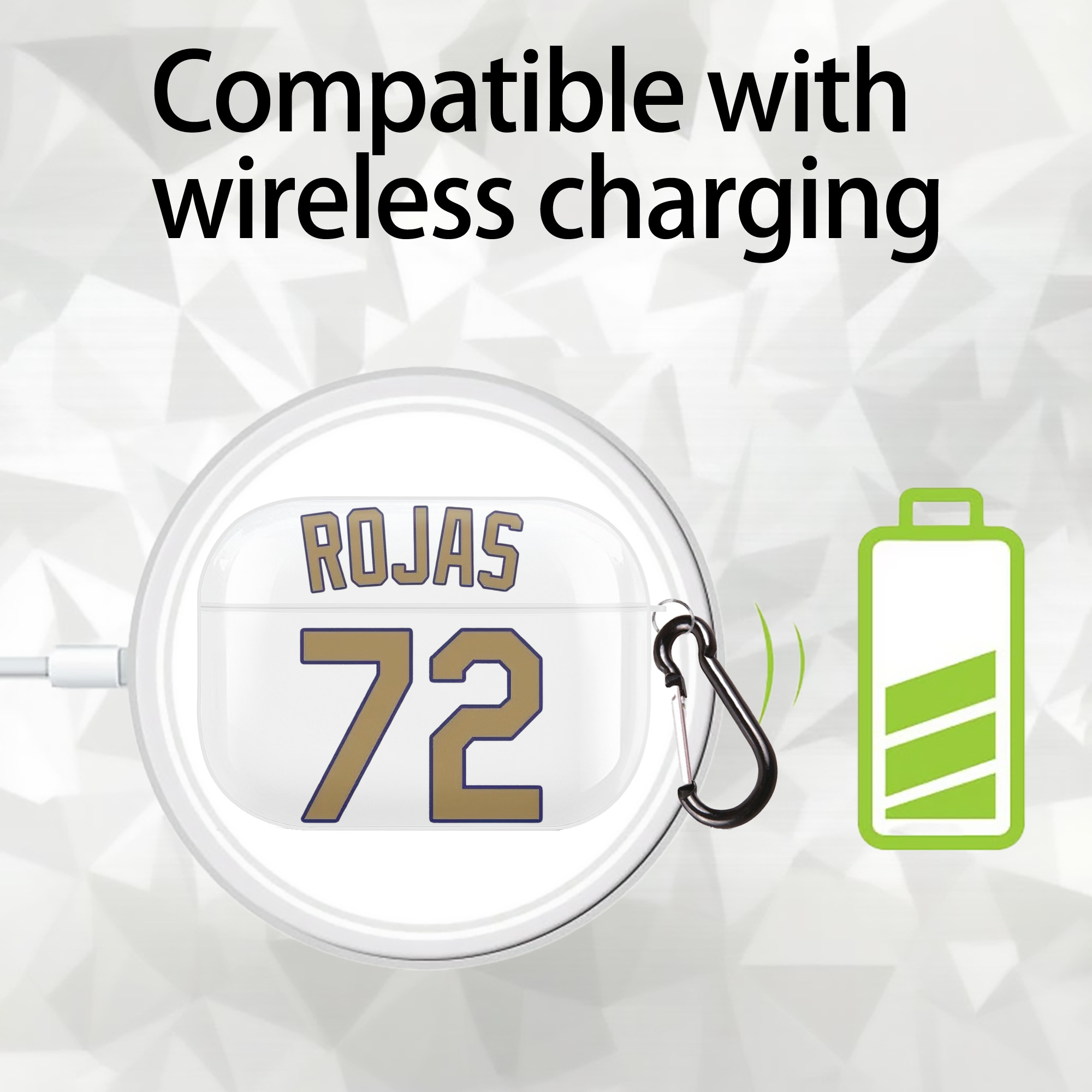  AirPods Pro Hard Case White With Keychain, Durable Flexible PC, Precise Cutouts, Anti-Fingerprint, Yellowing & Scratch Resistant, Full Protection, Washable