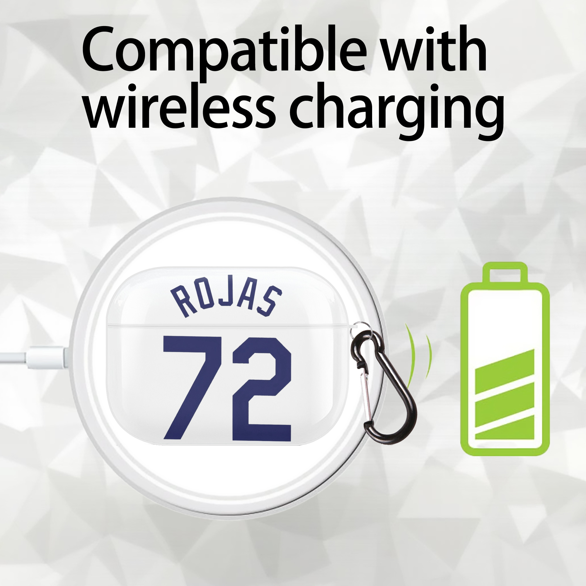  AirPods Pro Hard Case White With Keychain, Durable Flexible PC, Precise Cutouts, Anti-Fingerprint, Yellowing & Scratch Resistant, Full Protection, Washable