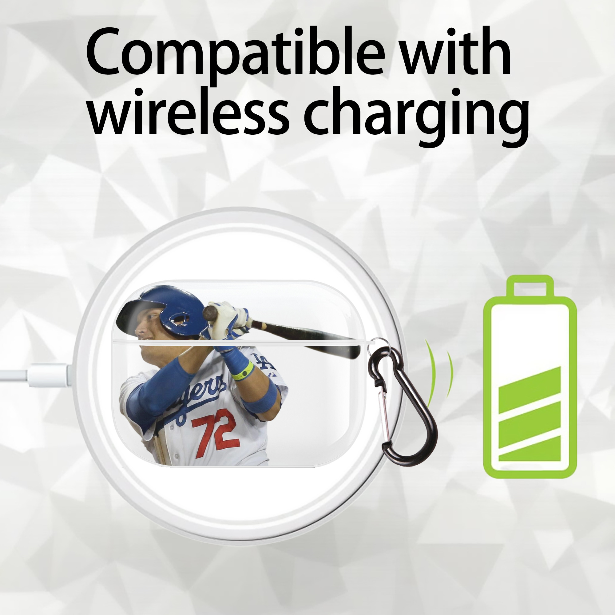  AirPods Pro Hard Case White With Keychain, Durable Flexible PC, Precise Cutouts, Anti-Fingerprint, Yellowing & Scratch Resistant, Full Protection, Washable