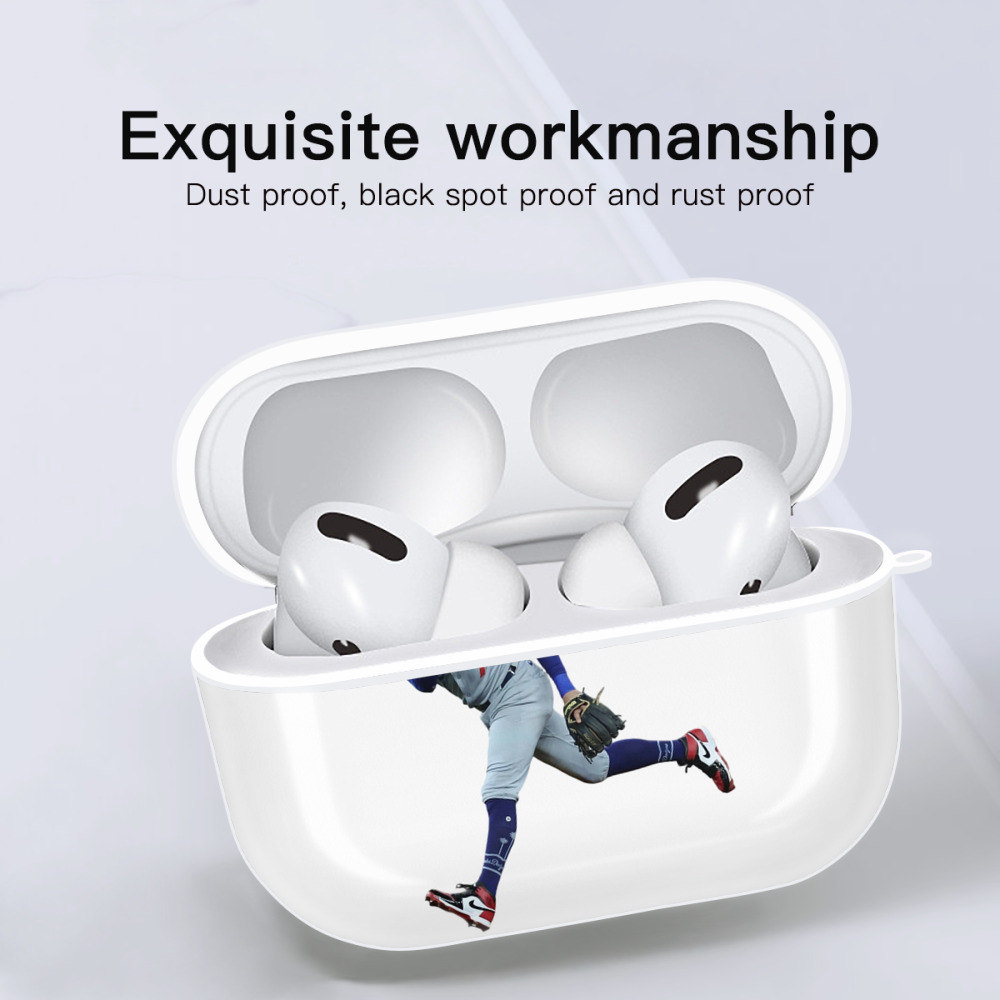  AirPods Pro Hard Case White With Keychain, Durable Flexible PC, Precise Cutouts, Anti-Fingerprint, Yellowing & Scratch Resistant, Full Protection, Washable