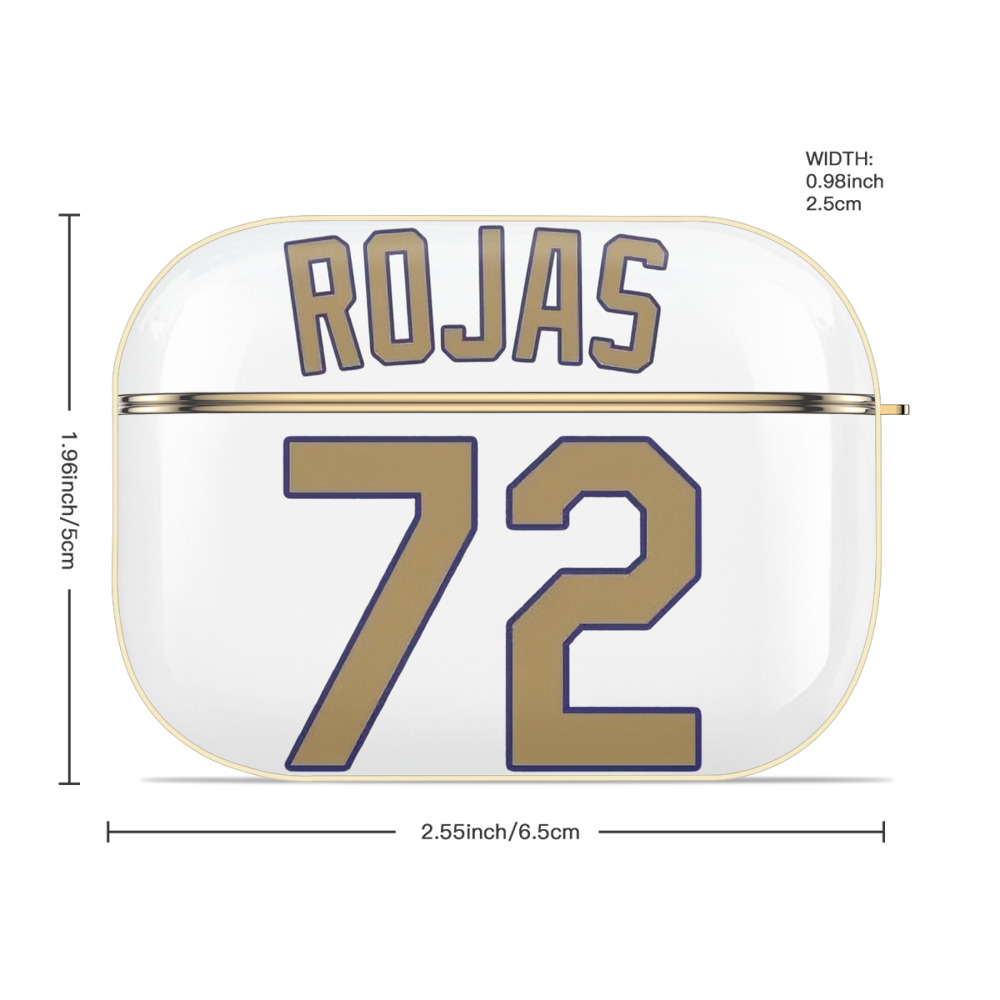  Luxury Gold AirPods Pro Case With Keychain, Flexible PC Material, Full Protection, Precise Cutouts, Anti-Fingerprint, Washable, Durable Design