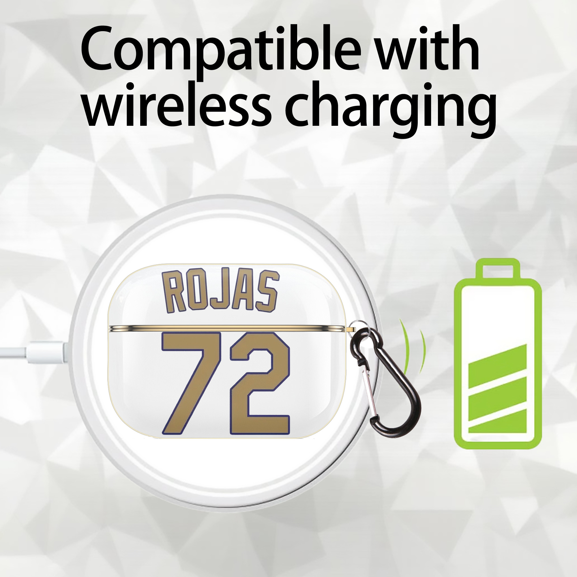  Luxury Gold AirPods Pro Case With Keychain, Flexible PC Material, Full Protection, Precise Cutouts, Anti-Fingerprint, Washable, Durable Design