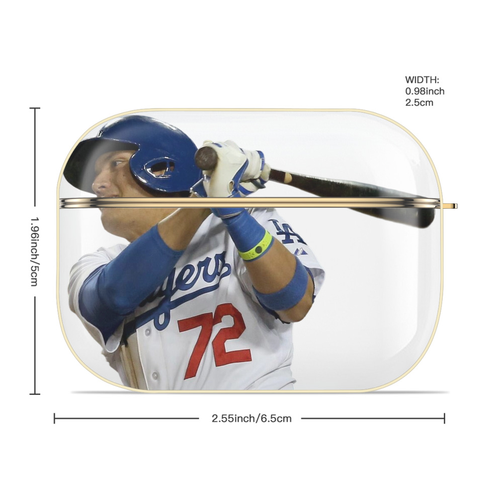  Luxury Gold AirPods Pro Case With Keychain, Flexible PC Material, Full Protection, Precise Cutouts, Anti-Fingerprint, Washable, Durable Design