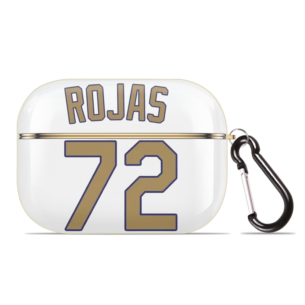  Luxury Gold AirPods Pro Case With Keychain, Flexible PC Material, Full Protection, Precise Cutouts, Anti-Fingerprint, Washable, Durable Design