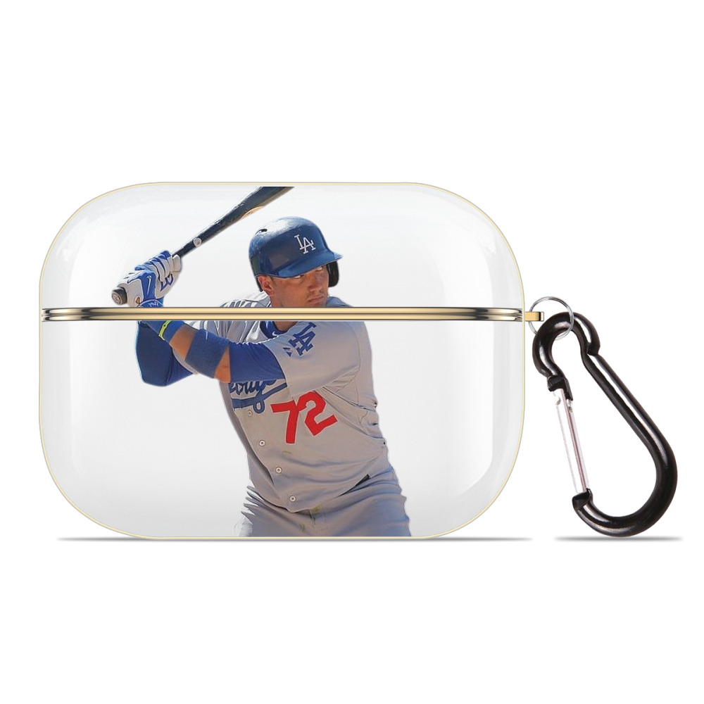  Luxury Gold AirPods Pro Case With Keychain, Flexible PC Material, Full Protection, Precise Cutouts, Anti-Fingerprint, Washable, Durable Design