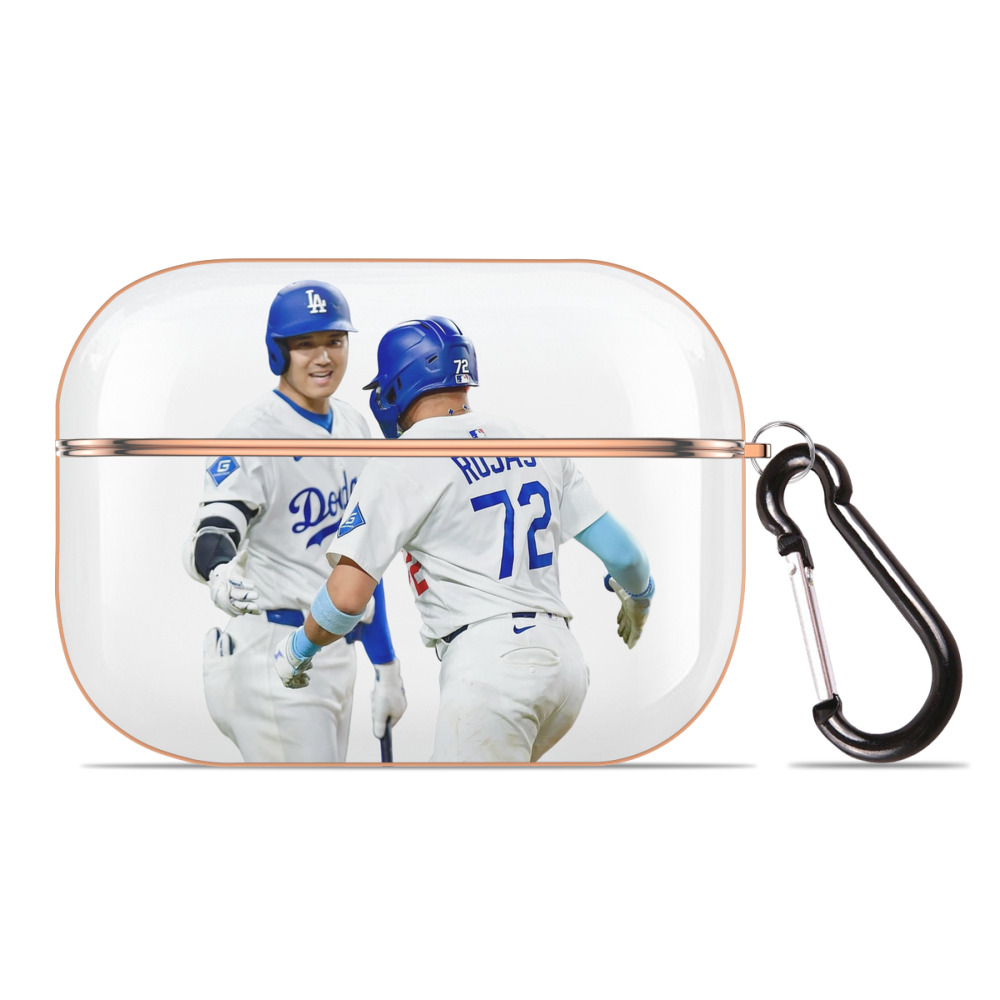  AirPods Pro Protective Case Rose Gold, Flexible PC Material, Precise Fit, Anti-Slip Cover, Full Protection, Fingerprint Resistant, Washable With Keychain