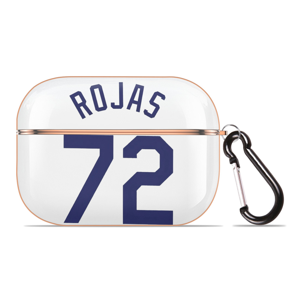  AirPods Pro Protective Case Rose Gold, Flexible PC Material, Precise Fit, Anti-Slip Cover, Full Protection, Fingerprint Resistant, Washable With Keychain