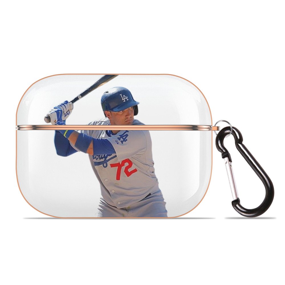  AirPods Pro Protective Case Rose Gold, Flexible PC Material, Precise Fit, Anti-Slip Cover, Full Protection, Fingerprint Resistant, Washable With Keychain