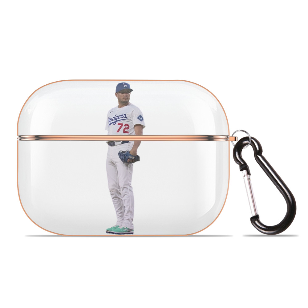  AirPods Pro Protective Case Rose Gold, Flexible PC Material, Precise Fit, Anti-Slip Cover, Full Protection, Fingerprint Resistant, Washable With Keychain