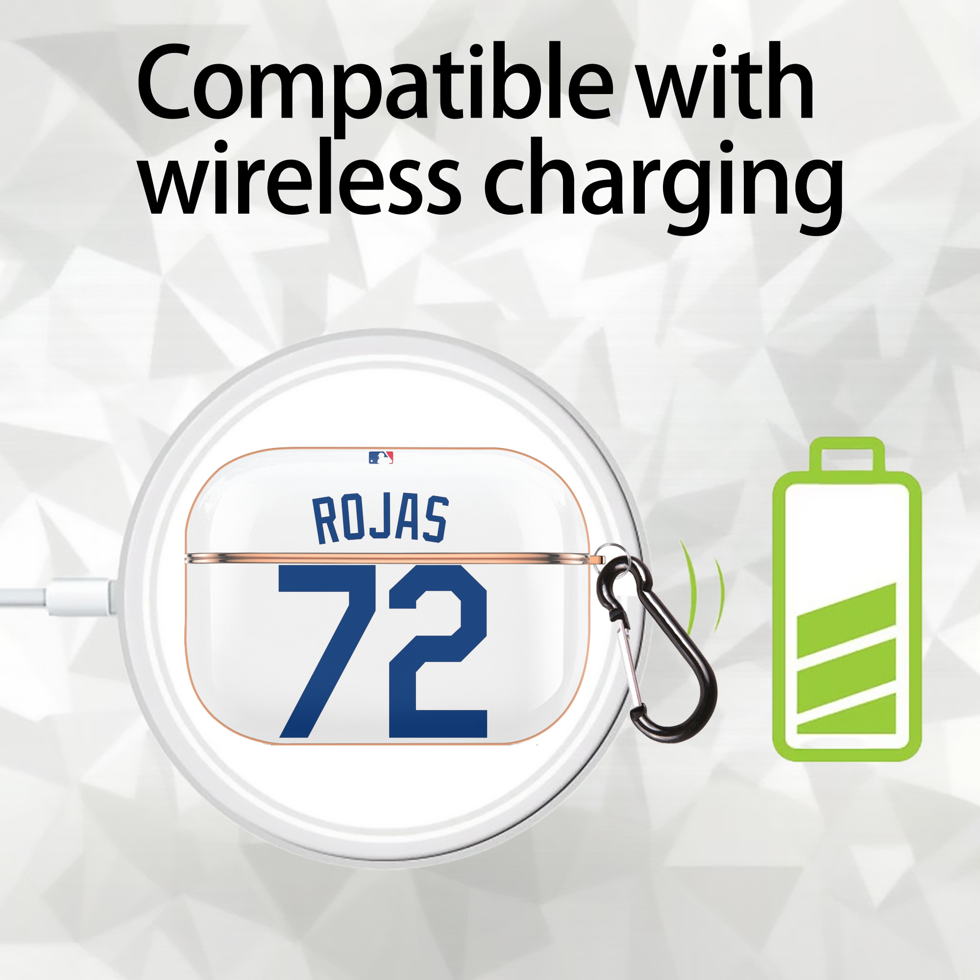  AirPods Pro Protective Case Rose Gold, Flexible PC Material, Precise Fit, Anti-Slip Cover, Full Protection, Fingerprint Resistant, Washable With Keychain