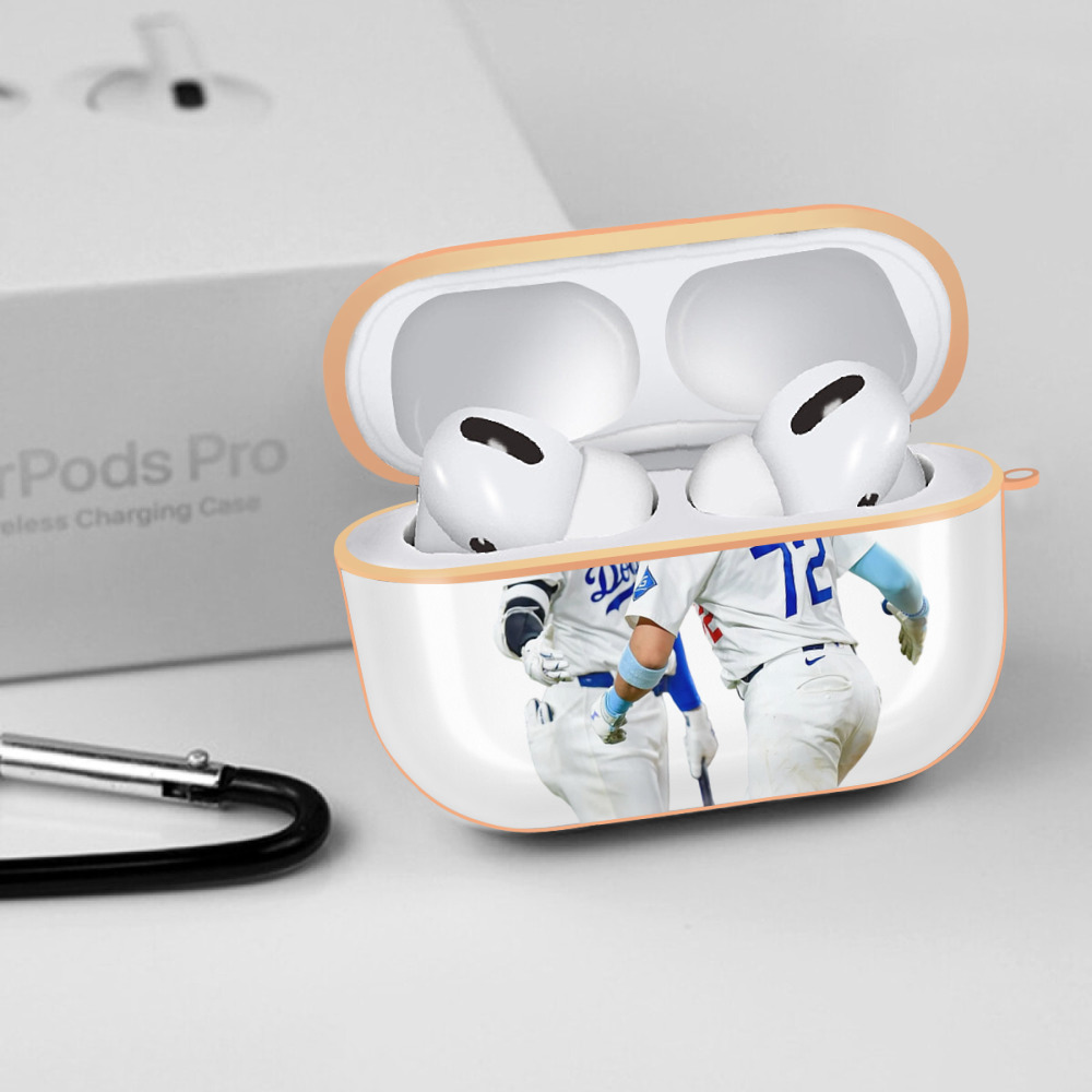  AirPods Pro Protective Case Rose Gold, Flexible PC Material, Precise Fit, Anti-Slip Cover, Full Protection, Fingerprint Resistant, Washable With Keychain