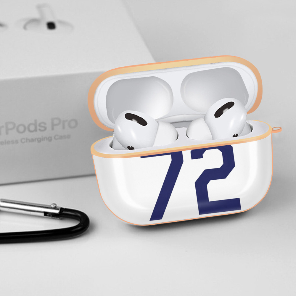  AirPods Pro Protective Case Rose Gold, Flexible PC Material, Precise Fit, Anti-Slip Cover, Full Protection, Fingerprint Resistant, Washable With Keychain