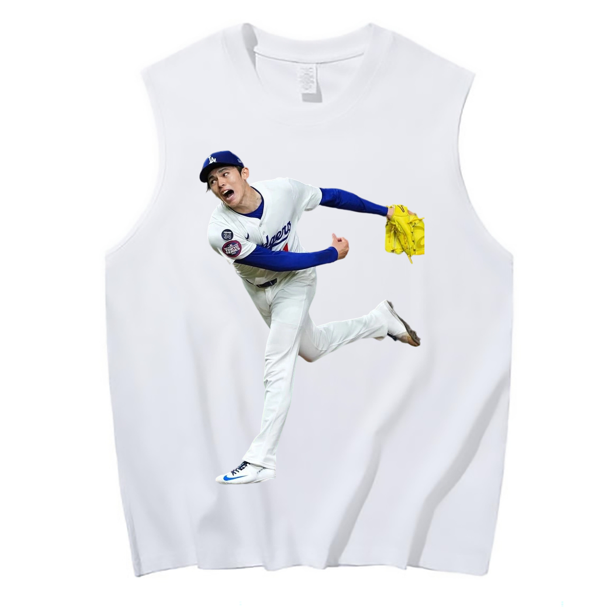  210g Combed Cotton Tank Top With Front Heat Transfer Print – Soft, Lightweight, Fitted Design – Stylish & Comfortable Casual Wear For Sports & Everyday Use