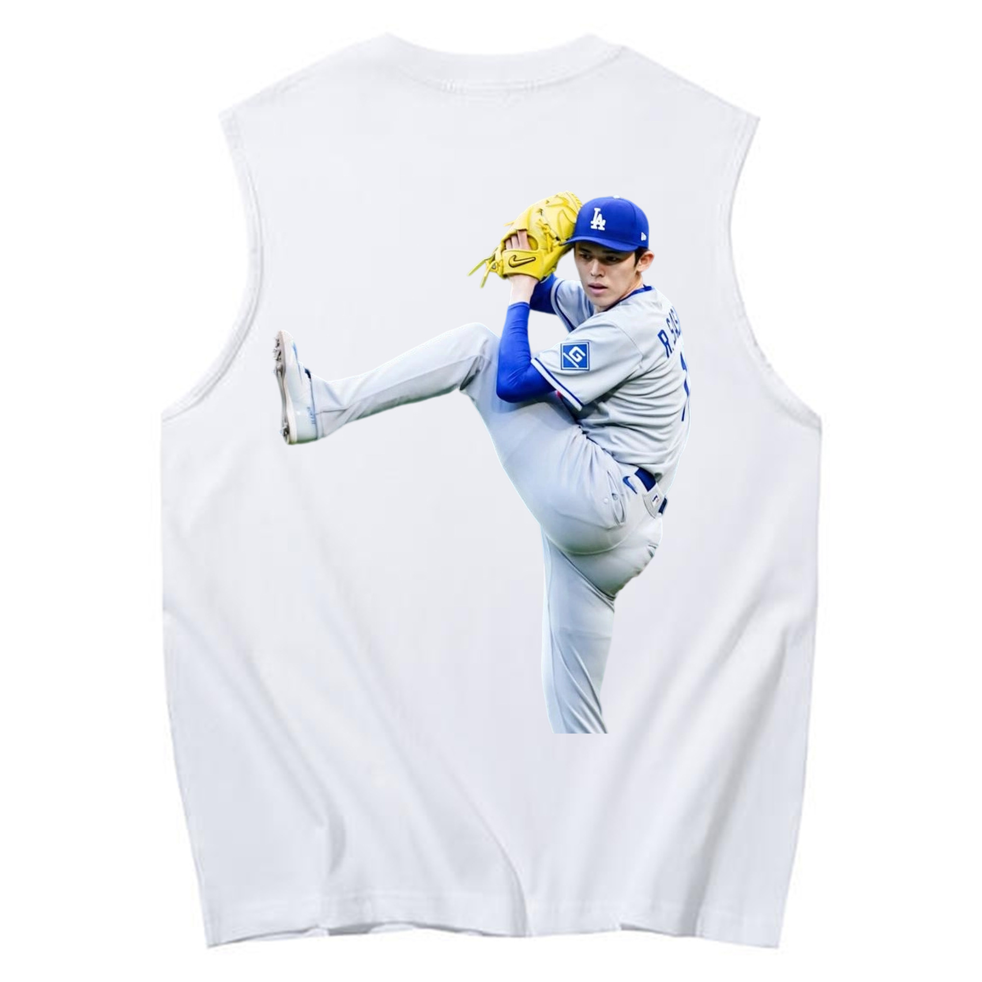  230g Pure Cotton Tank Top With Back Heat Transfer Print – Soft, Lightweight, Fitted Design – Stylish & Comfortable Casual Wear For Sports & Everyday Use