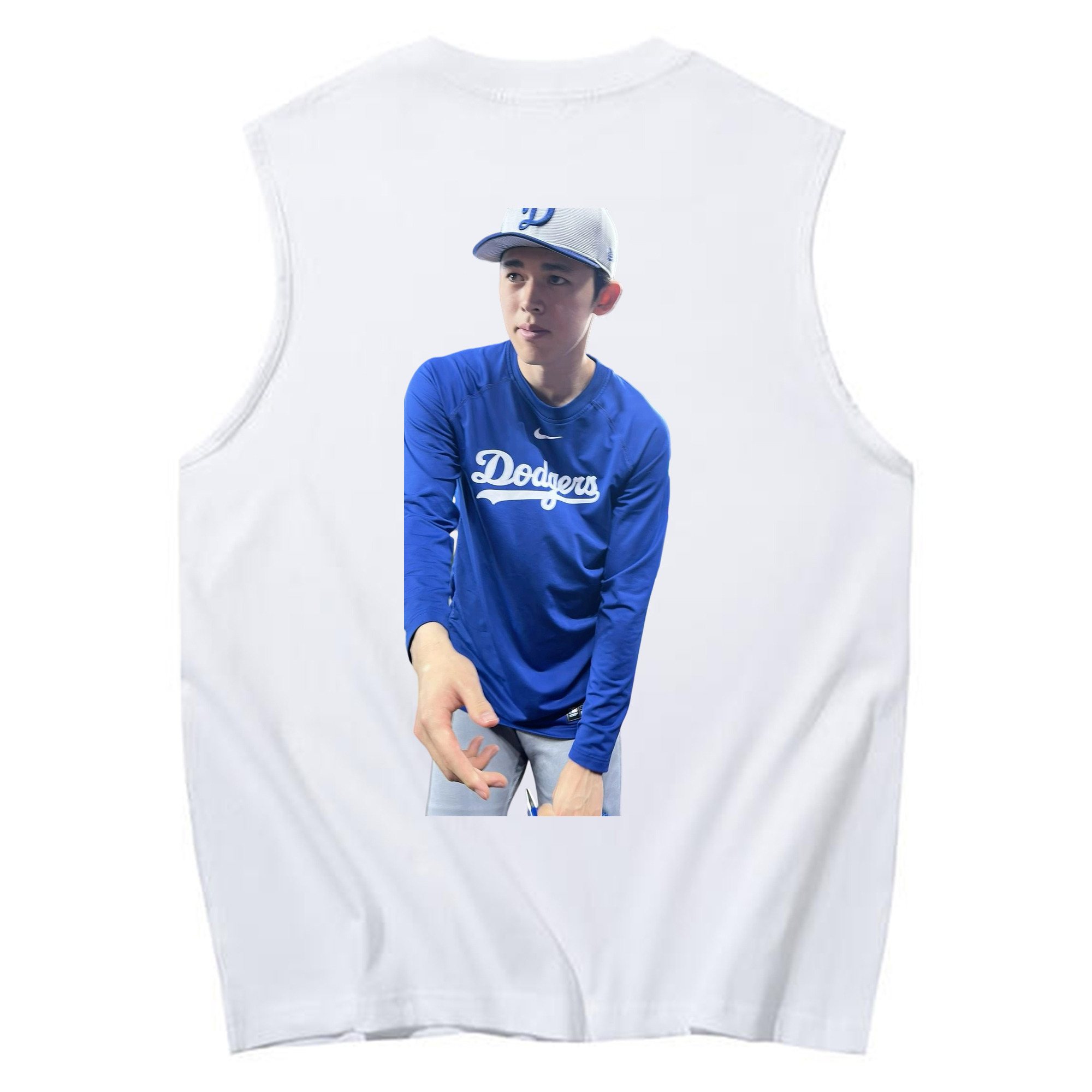  230g Pure Cotton Tank Top With Back Heat Transfer Print – Soft, Lightweight, Fitted Design – Stylish & Comfortable Casual Wear For Sports & Everyday Use