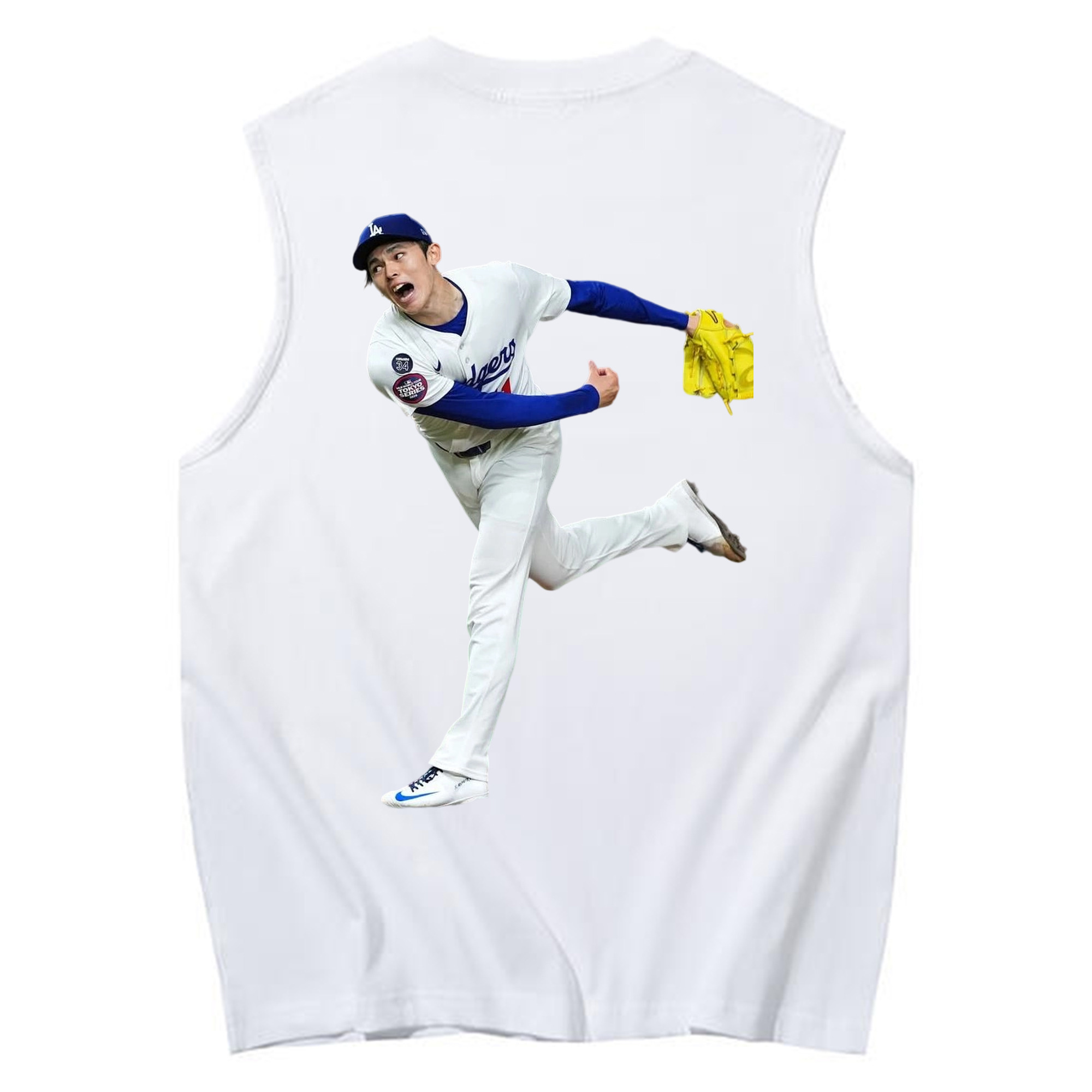  230g Pure Cotton Tank Top With Back Heat Transfer Print – Soft, Lightweight, Fitted Design – Stylish & Comfortable Casual Wear For Sports & Everyday Use