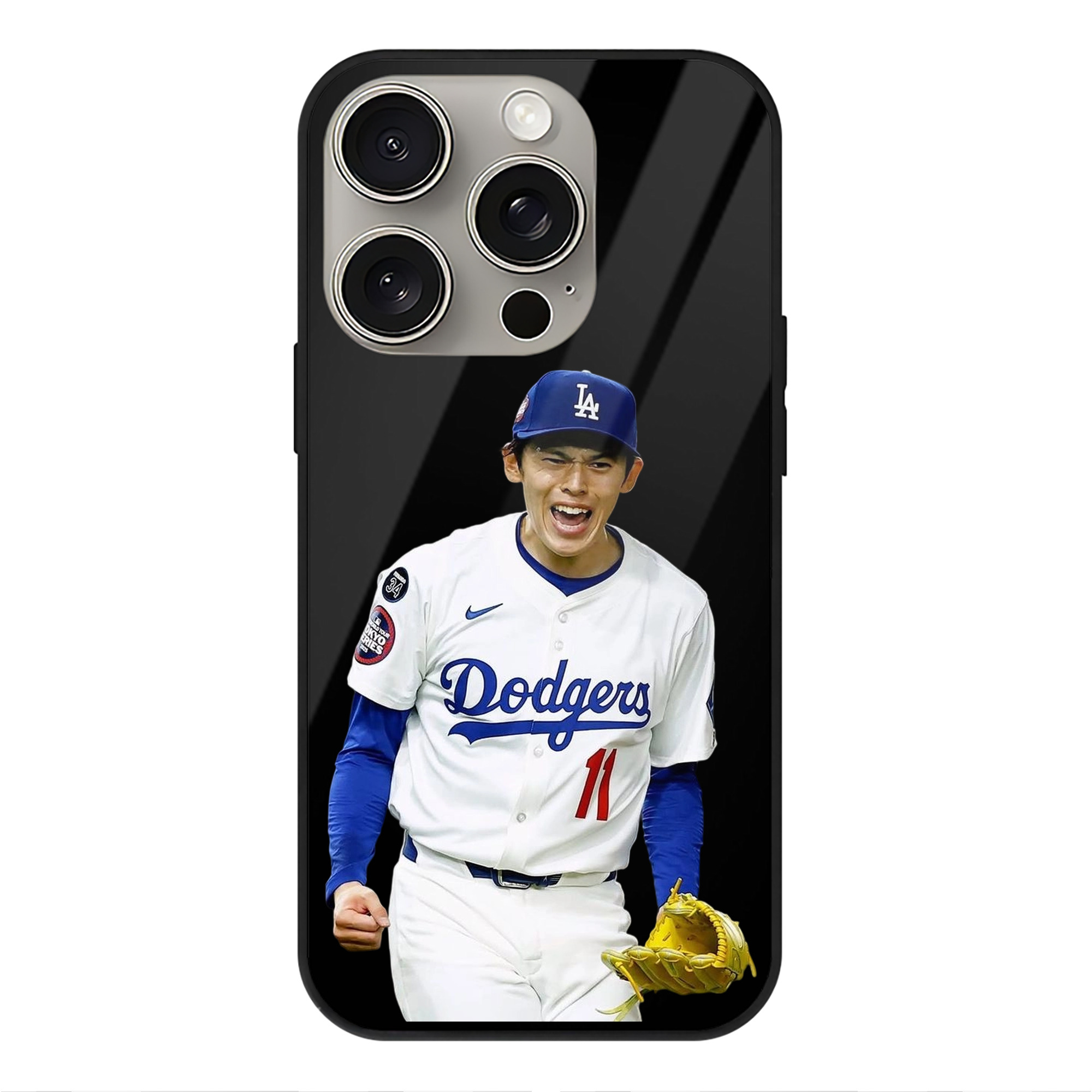  IPhone 15 Pro Mirror Phone Case – UV Printed Glass + TPU – Scratch-Resistant, Wireless Charging Compatible, Precise Fit & Stylish Design