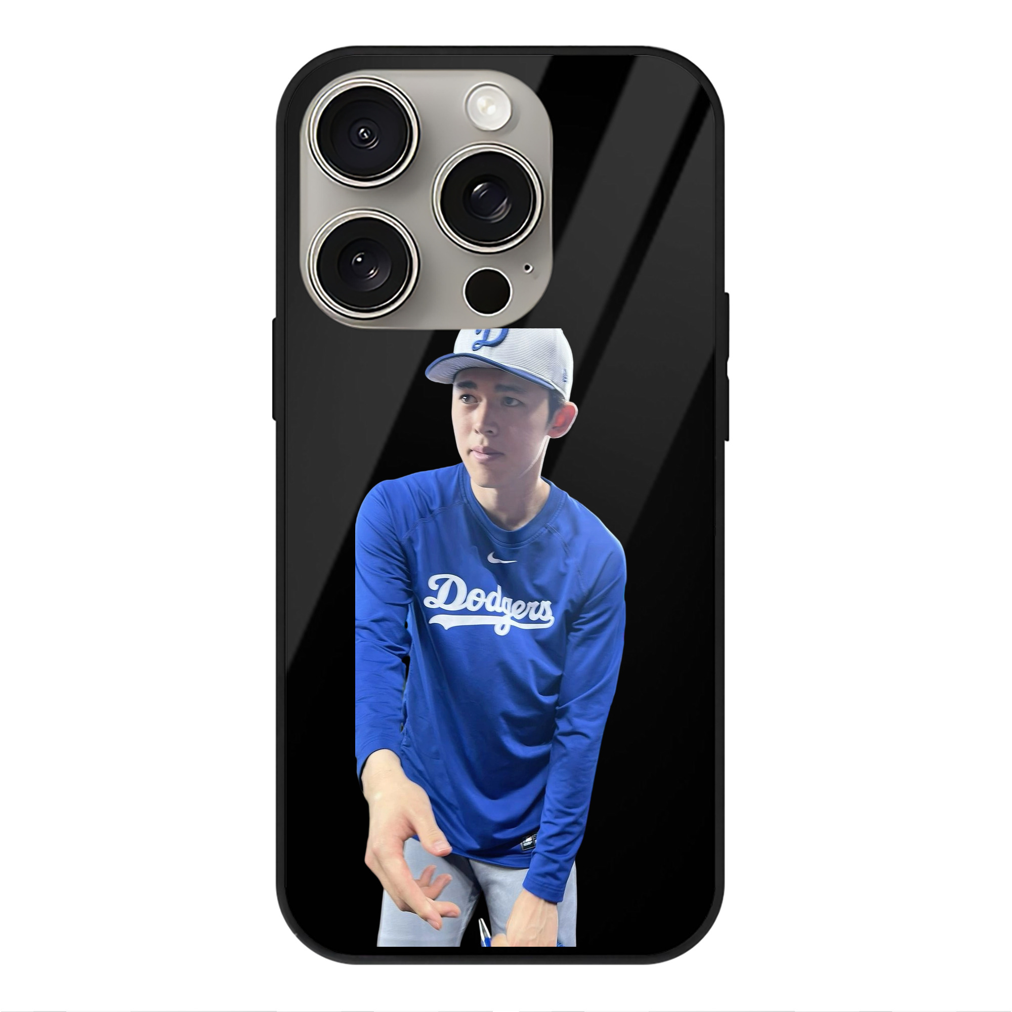  IPhone 15 Pro Mirror Phone Case – UV Printed Glass + TPU – Scratch-Resistant, Wireless Charging Compatible, Precise Fit & Stylish Design