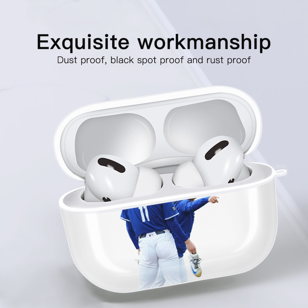  AirPods Pro Hard Case White With Keychain, Durable Flexible PC, Precise Cutouts, Anti-Fingerprint, Yellowing & Scratch Resistant, Full Protection, Washable