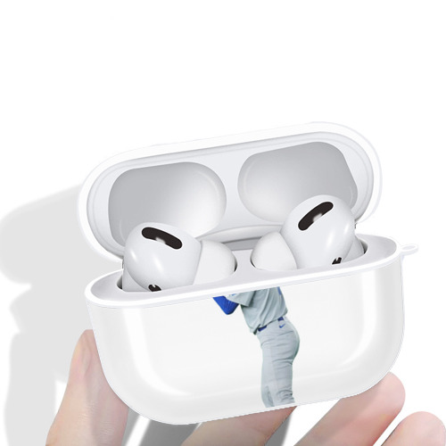  AirPods Pro Hard Case White With Keychain, Durable Flexible PC, Precise Cutouts, Anti-Fingerprint, Yellowing & Scratch Resistant, Full Protection, Washable
