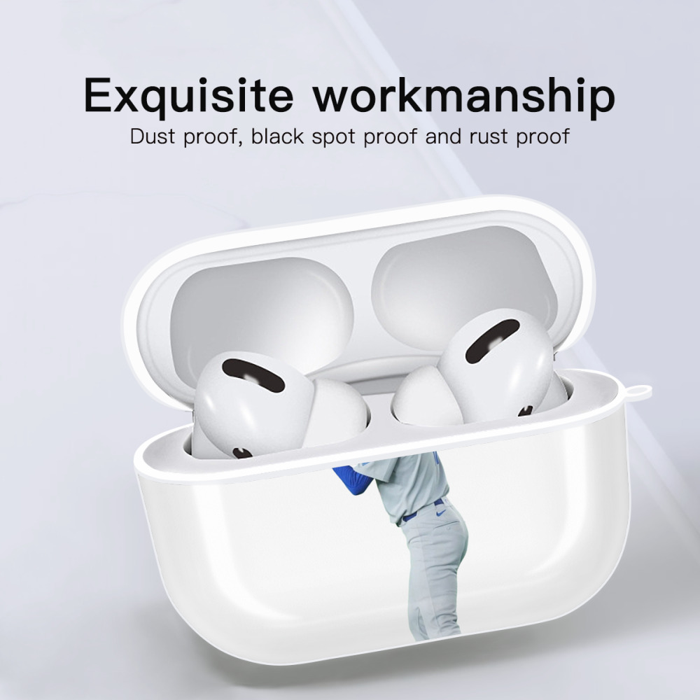  AirPods Pro Hard Case White With Keychain, Durable Flexible PC, Precise Cutouts, Anti-Fingerprint, Yellowing & Scratch Resistant, Full Protection, Washable