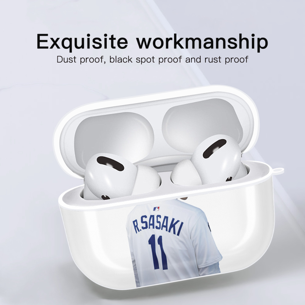  AirPods Pro Hard Case White With Keychain, Durable Flexible PC, Precise Cutouts, Anti-Fingerprint, Yellowing & Scratch Resistant, Full Protection, Washable