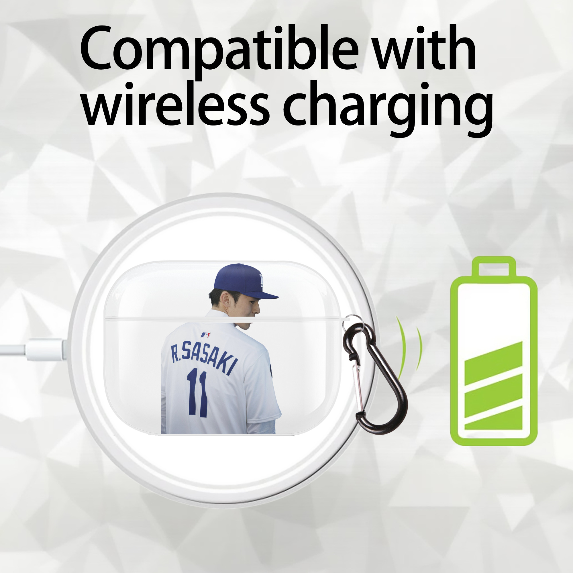  AirPods Pro Hard Case White With Keychain, Durable Flexible PC, Precise Cutouts, Anti-Fingerprint, Yellowing & Scratch Resistant, Full Protection, Washable