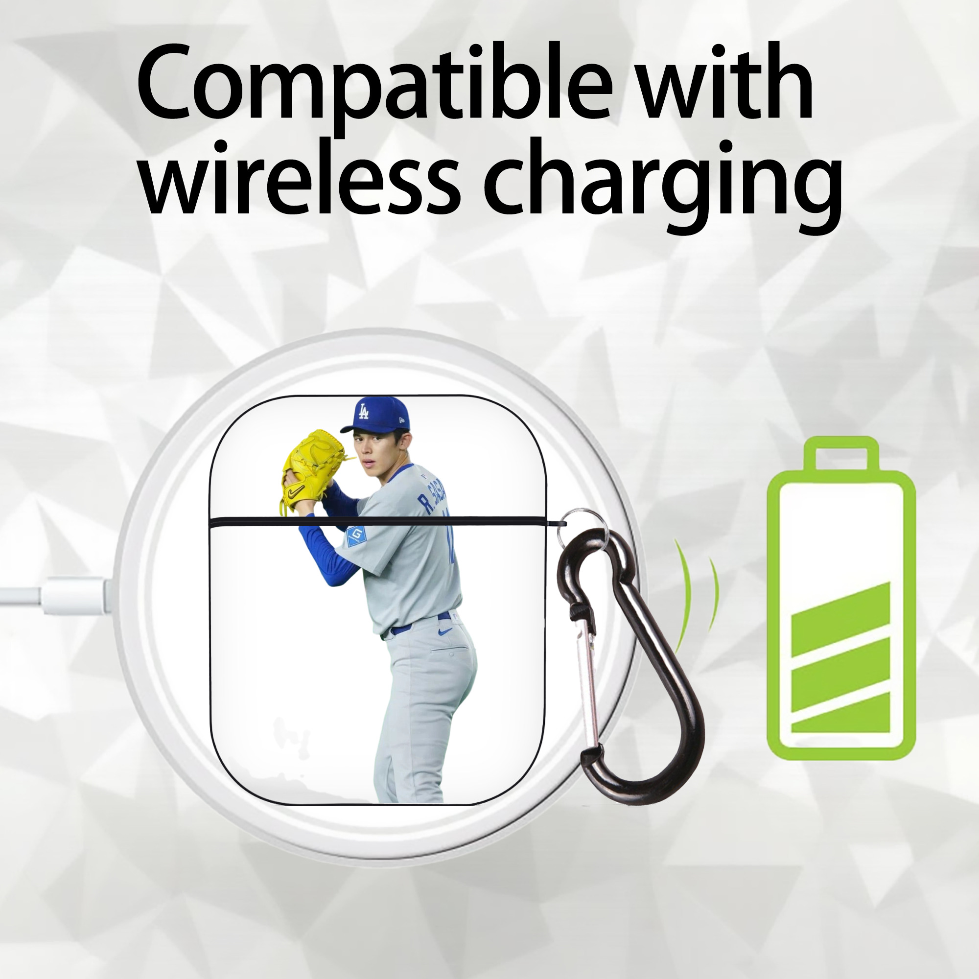  AirPods 2 Case Hard Shell Black, Flexible PC Material, Precise Cutouts, Full Protection, Anti-Fingerprint, Washable, Includes Keychain – Durable & Slim Design