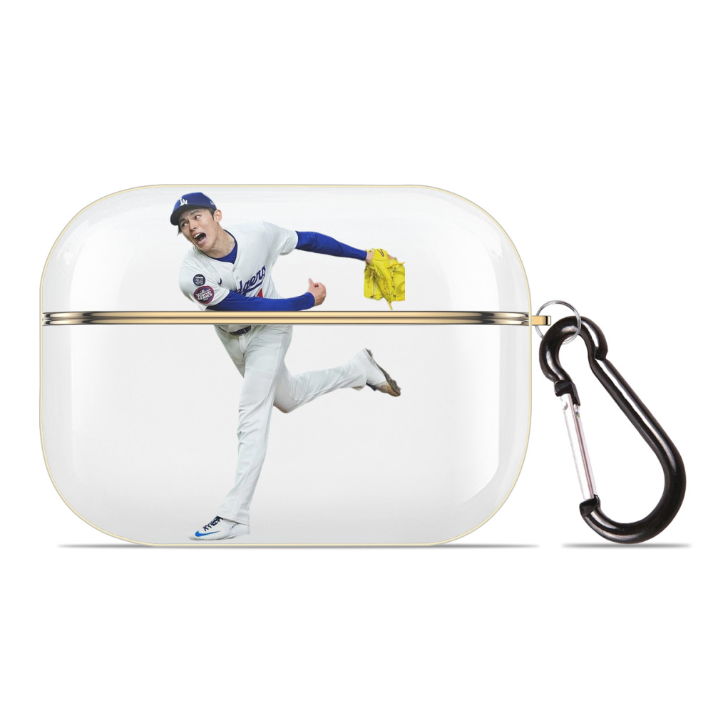  Luxury Gold AirPods Pro Case With Keychain, Flexible PC Material, Full Protection, Precise Cutouts, Anti-Fingerprint, Washable, Durable Design