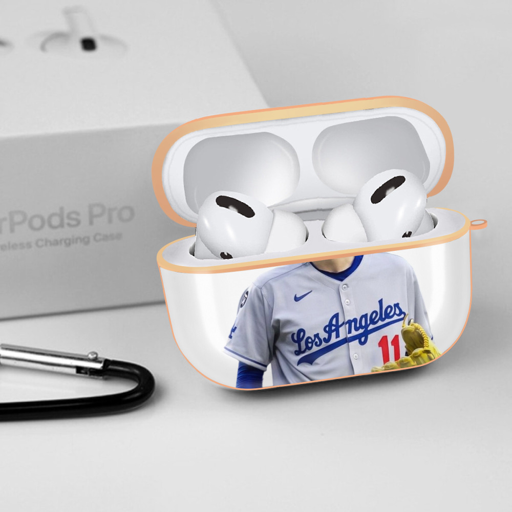  AirPods Pro Protective Case Rose Gold, Flexible PC Material, Precise Fit, Anti-Slip Cover, Full Protection, Fingerprint Resistant, Washable With Keychain