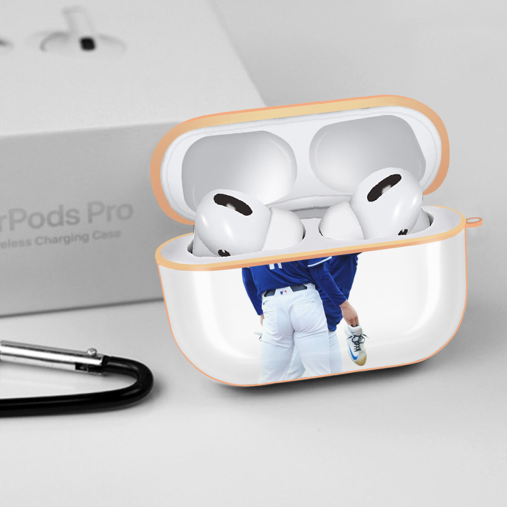  AirPods Pro Protective Case Rose Gold, Flexible PC Material, Precise Fit, Anti-Slip Cover, Full Protection, Fingerprint Resistant, Washable With Keychain