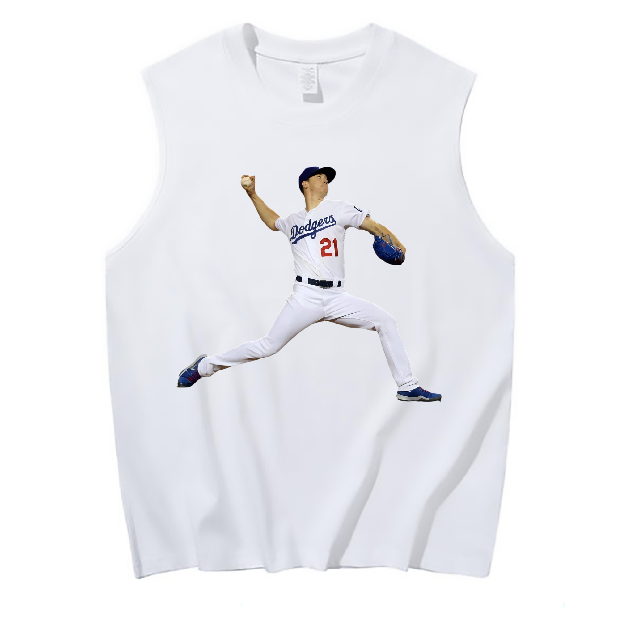  210g Combed Cotton Tank Top With Front Heat Transfer Print – Soft, Lightweight, Fitted Design – Stylish & Comfortable Casual Wear For Sports & Everyday Use