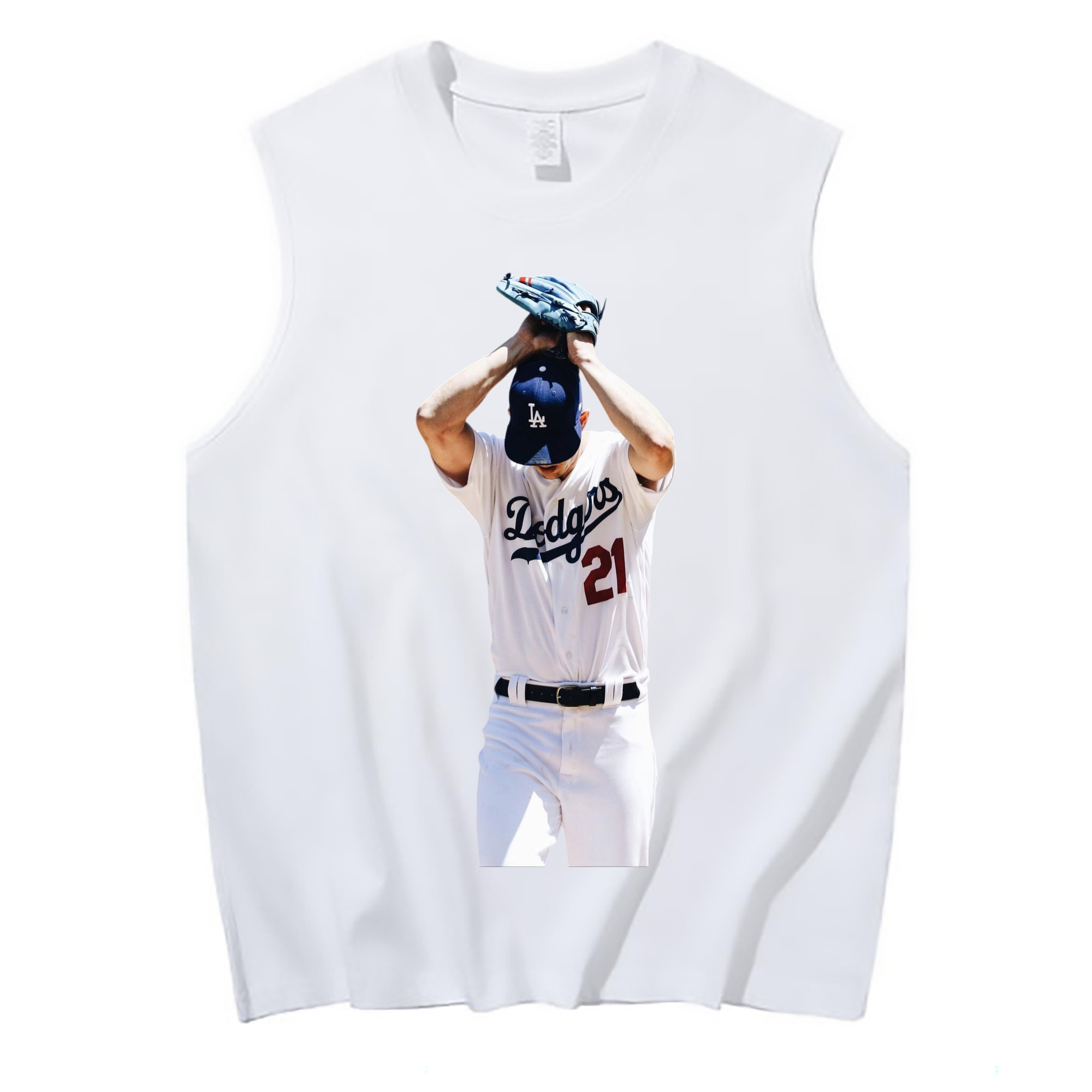  210g Combed Cotton Tank Top With Front Heat Transfer Print – Soft, Lightweight, Fitted Design – Stylish & Comfortable Casual Wear For Sports & Everyday Use