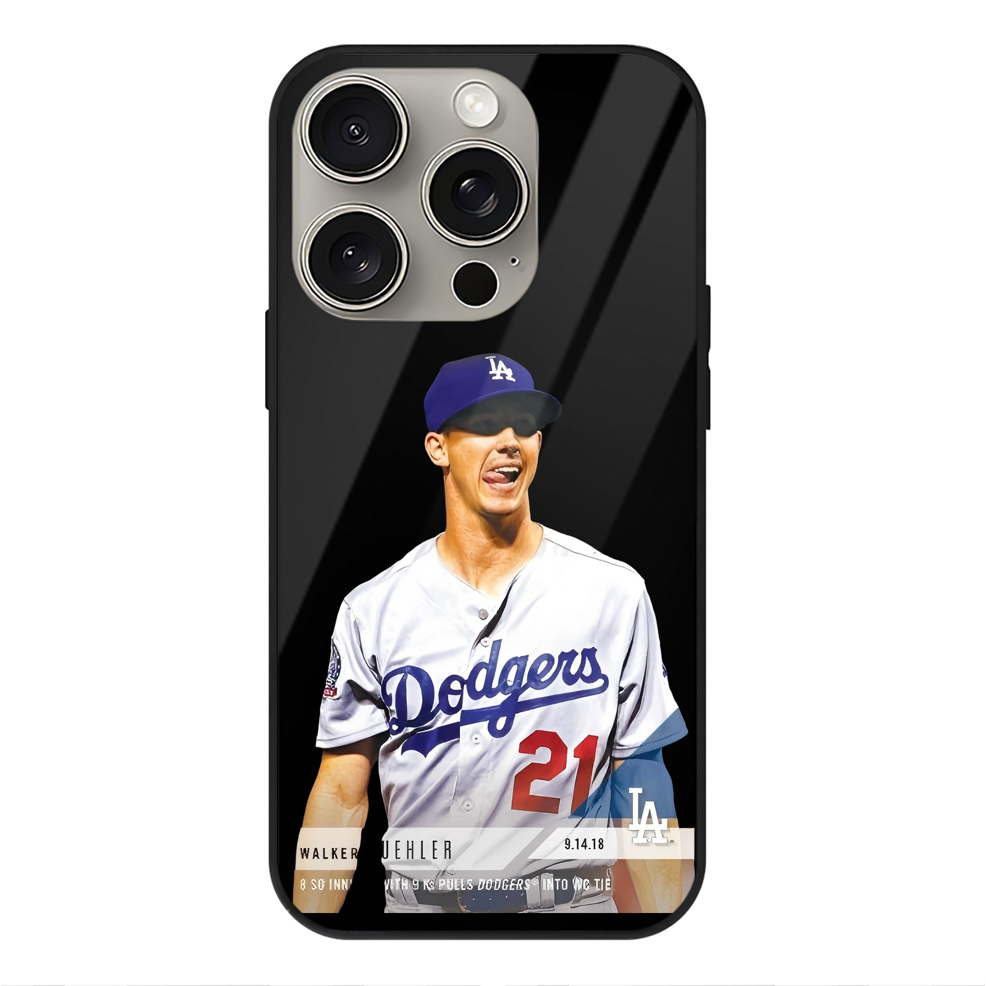  IPhone 15 Pro Mirror Phone Case – UV Printed Glass + TPU – Scratch-Resistant, Wireless Charging Compatible, Precise Fit & Stylish Design