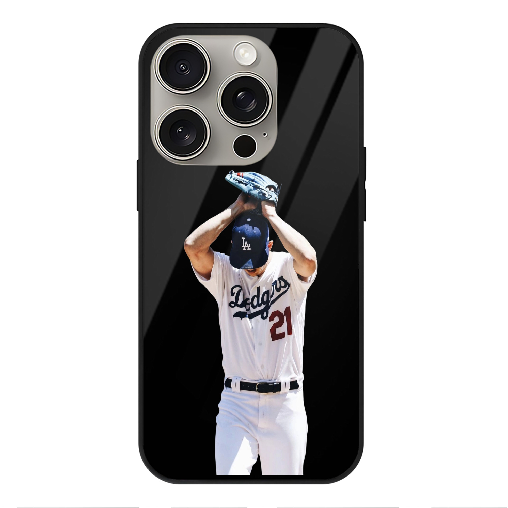  IPhone 15 Pro Mirror Phone Case – UV Printed Glass + TPU – Scratch-Resistant, Wireless Charging Compatible, Precise Fit & Stylish Design